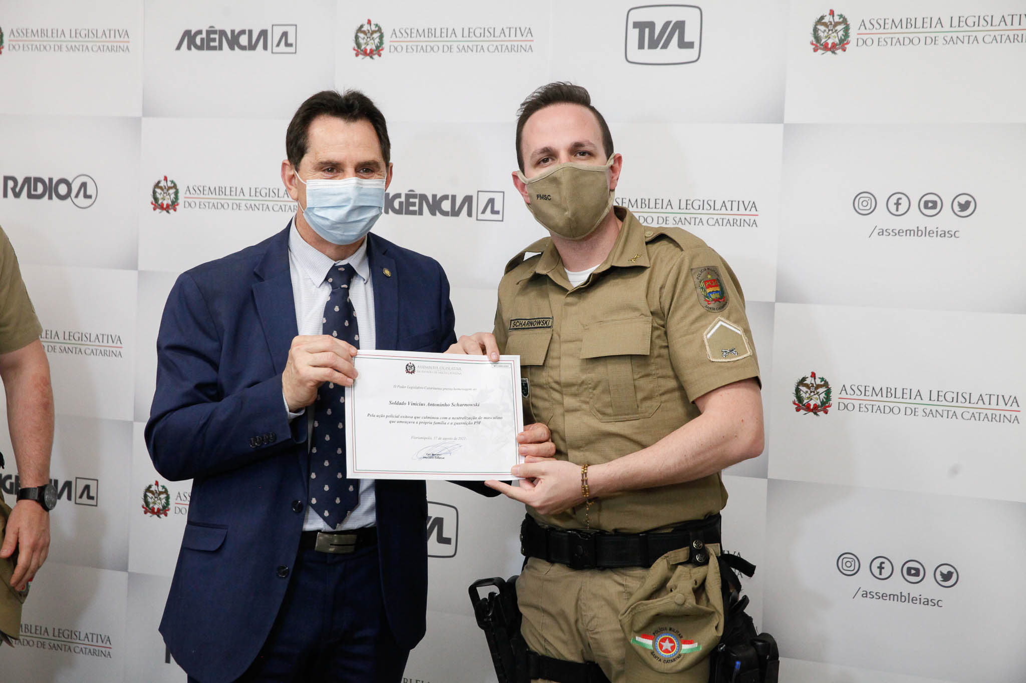 Deputado Coronel Onir Mocelin (PSL), Soldado Vinícius Scharmowski