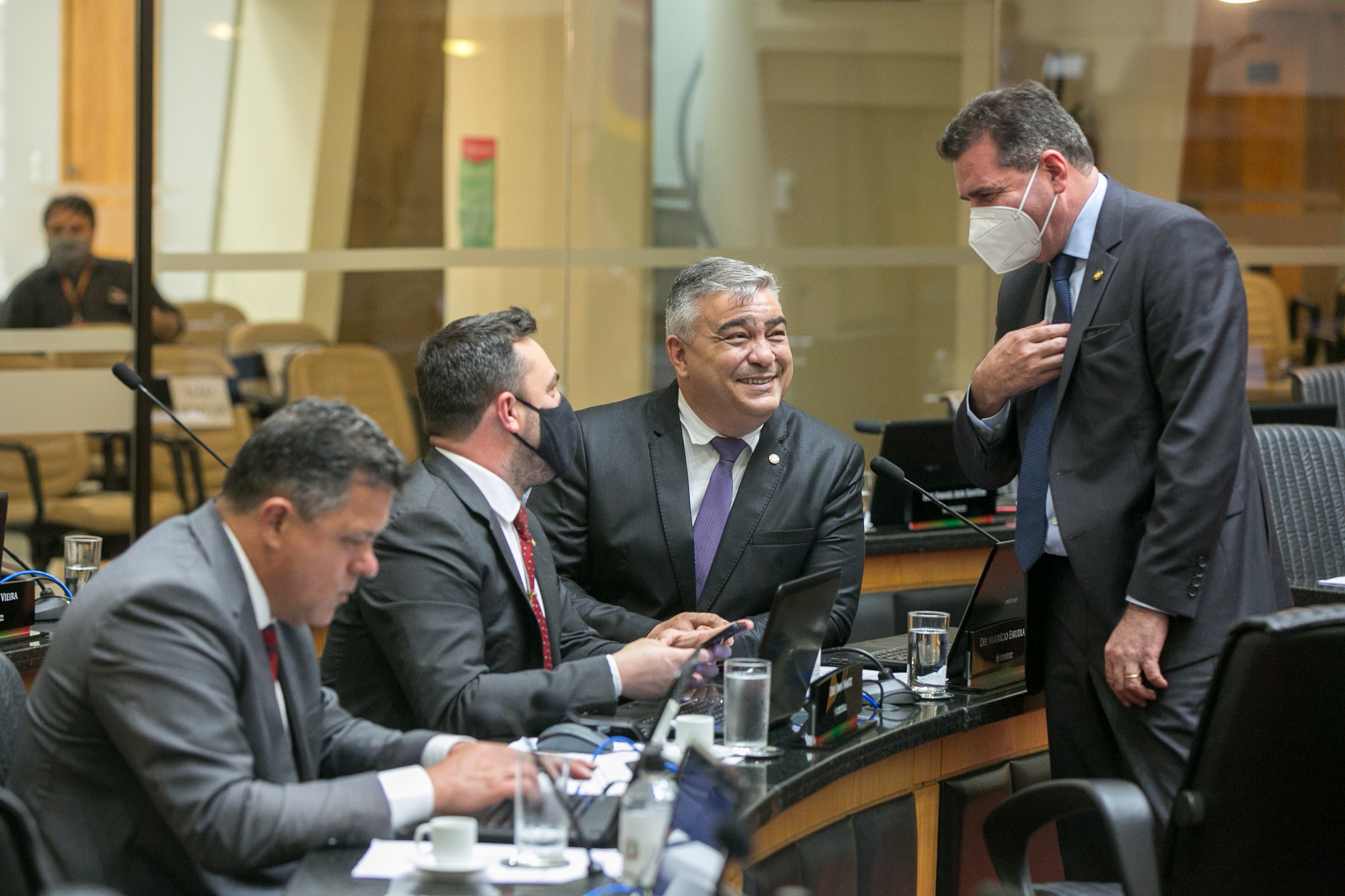 Deputado Ivan Naatz (PL), Deputado Marcius Machado (PL), Deputado Sargento Lima (PL) e Deputado Valdir Cobalchini (MDB)
