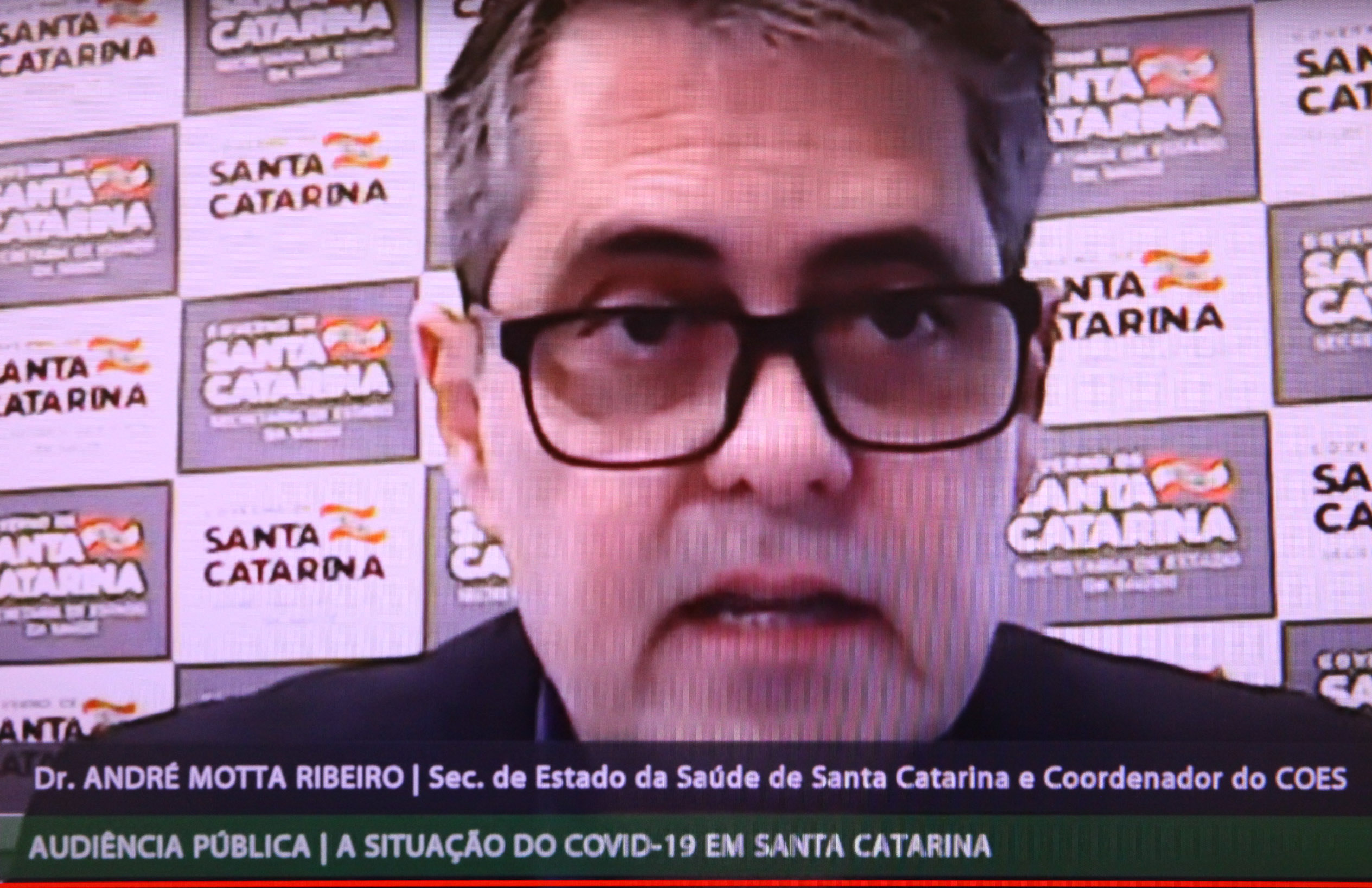 Comissão de Saúde - Reunião e Audiência Pública sobre a Situação do COVID-19 em Santa Catarina - Dr. André Motta Ribeiro