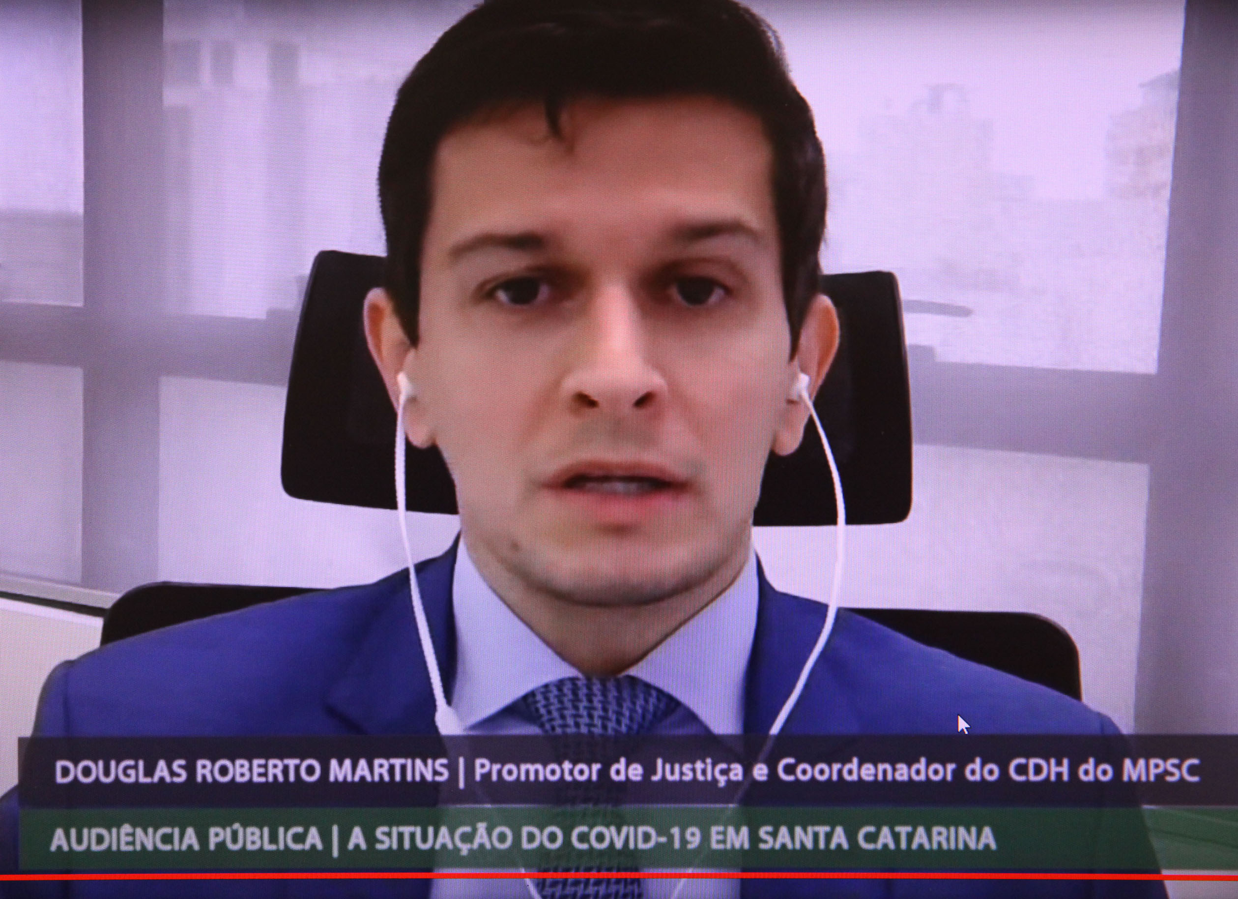 Comissão de Saúde - Reunião e Audiência Pública sobre a Situação do COVID-19 em Santa Catarina - Douglas Roberto Martins