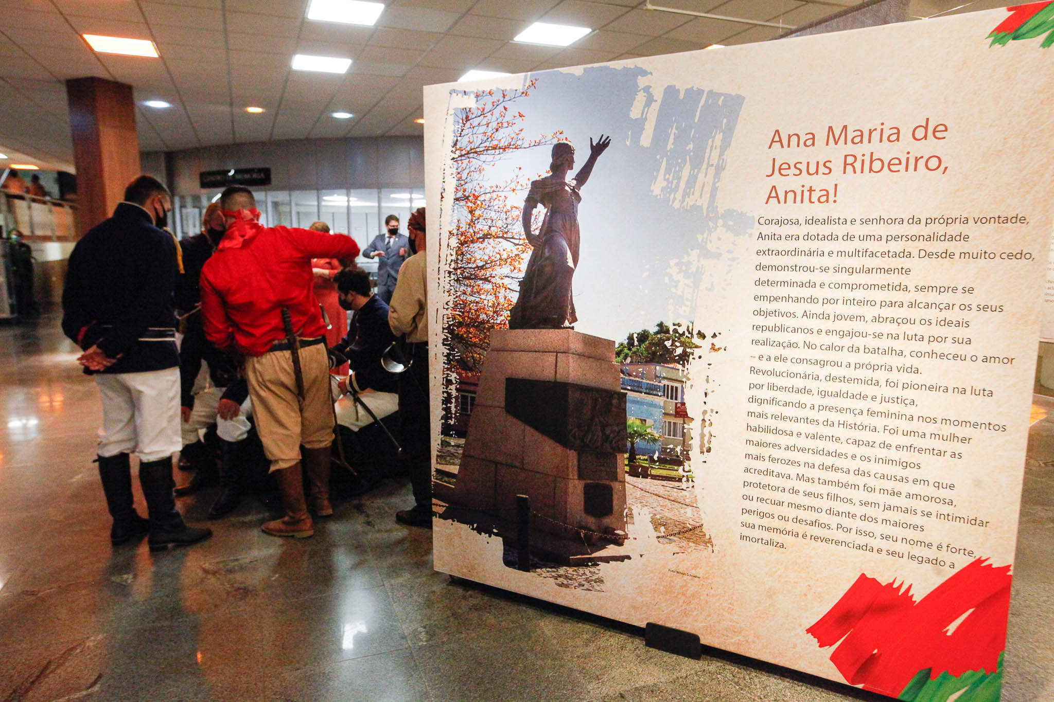 Exposição na Alesc aos 200 anos de Anita Garibaldi