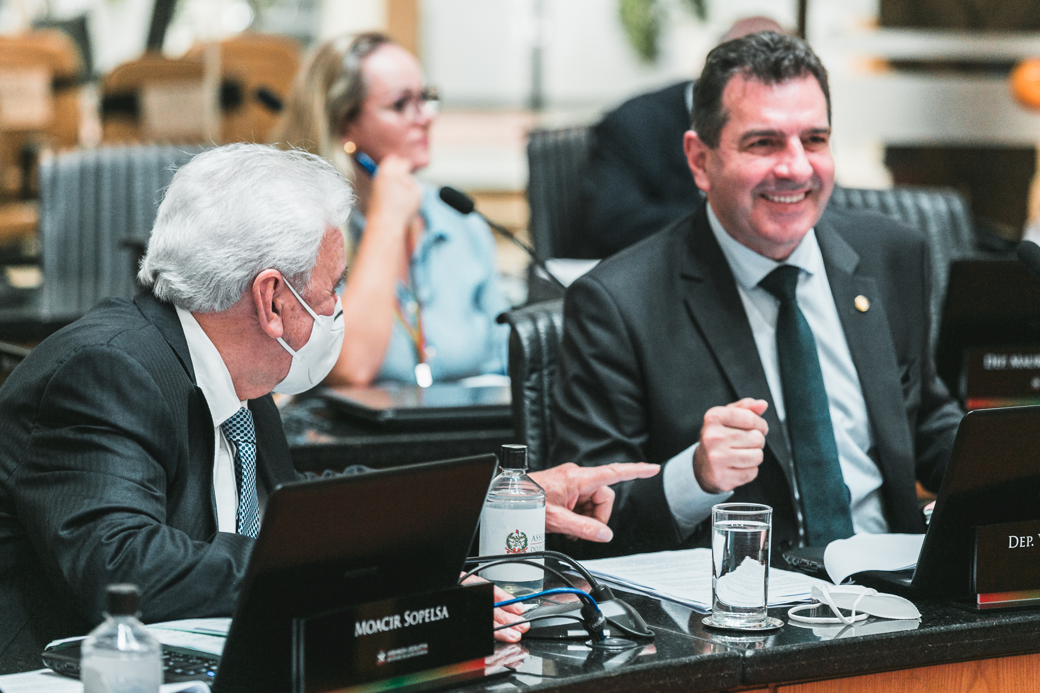 Deputado Moacir Sopelsa (MDB) - Deputado Valdir Cobalchini (MDB)