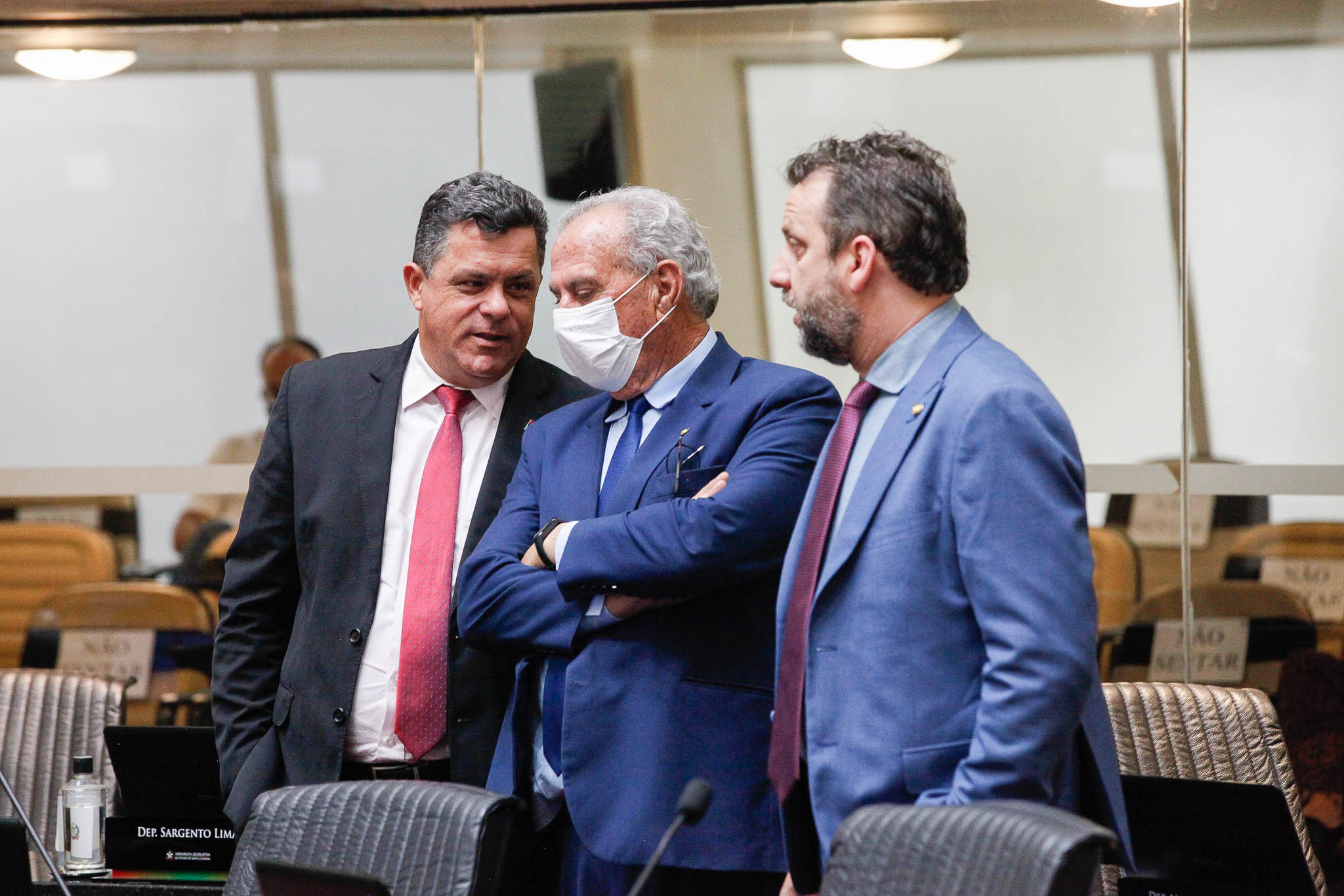 Deputado Ivan Natz (PL), Deputado Nazareno Martins (PSB), Deputado Jerry Comper (MDB)