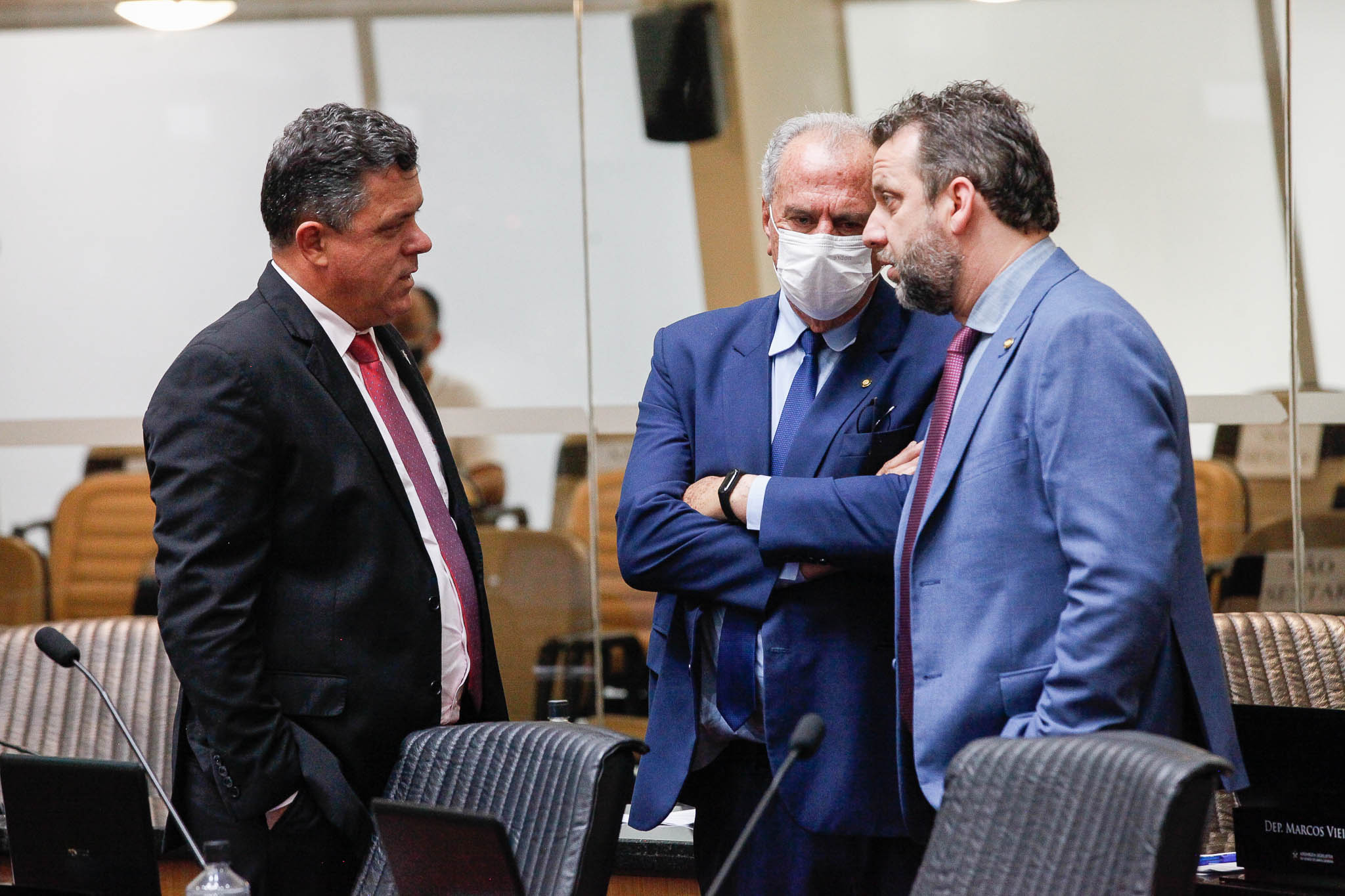 Deputado Ivan Natz (PL), Deputado Nazareno Martins (PSB), Deputado Jerry Comper (MDB)