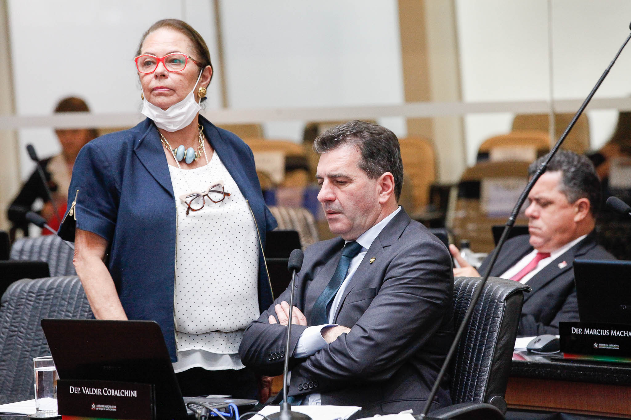 Deputada Ada Faraco de Luca (MDB), Deputado Valdir Cobalchini (MDB)