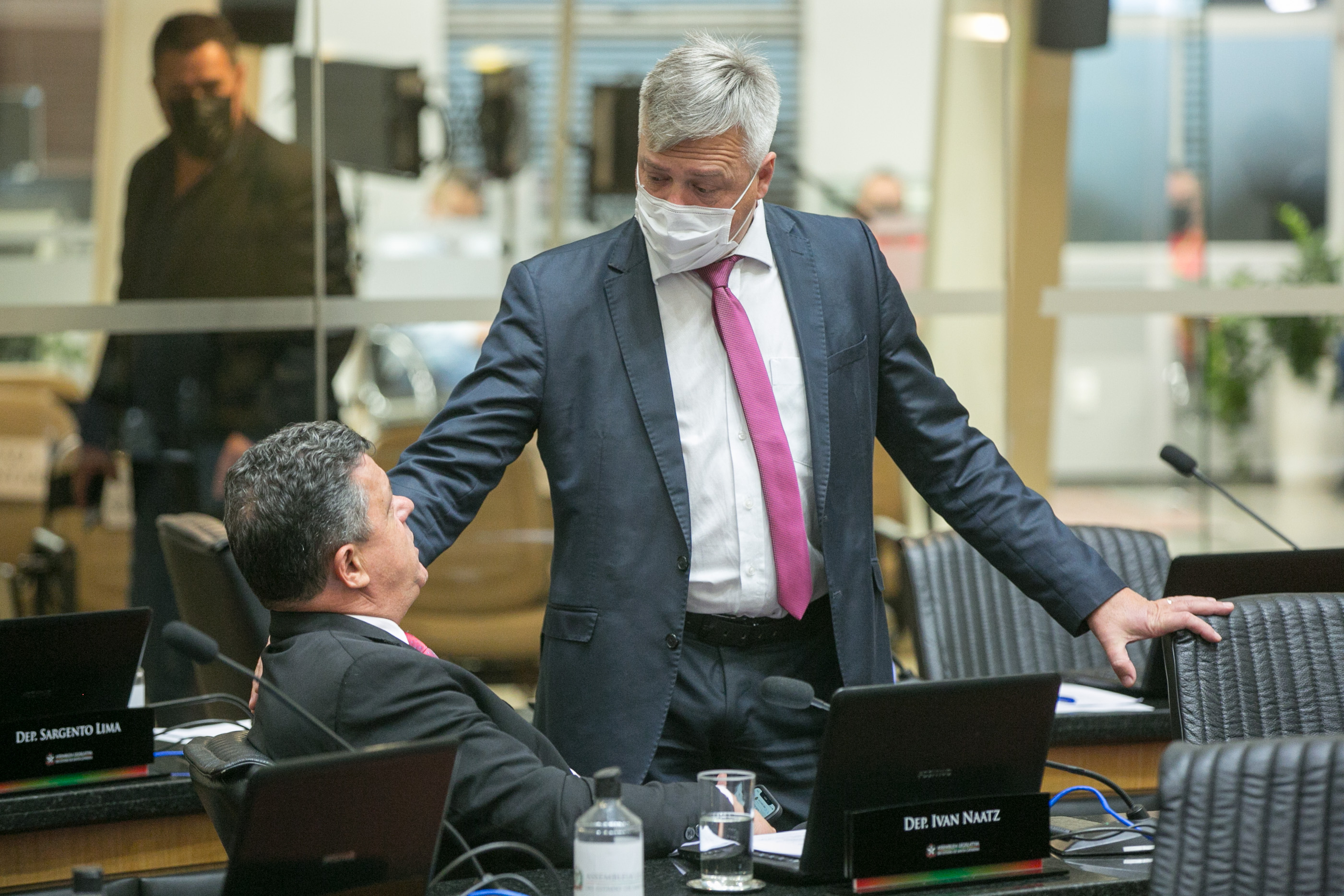 Deputado Fabiano da Luz (PT) e Deputado Ivan Naatz (PL)