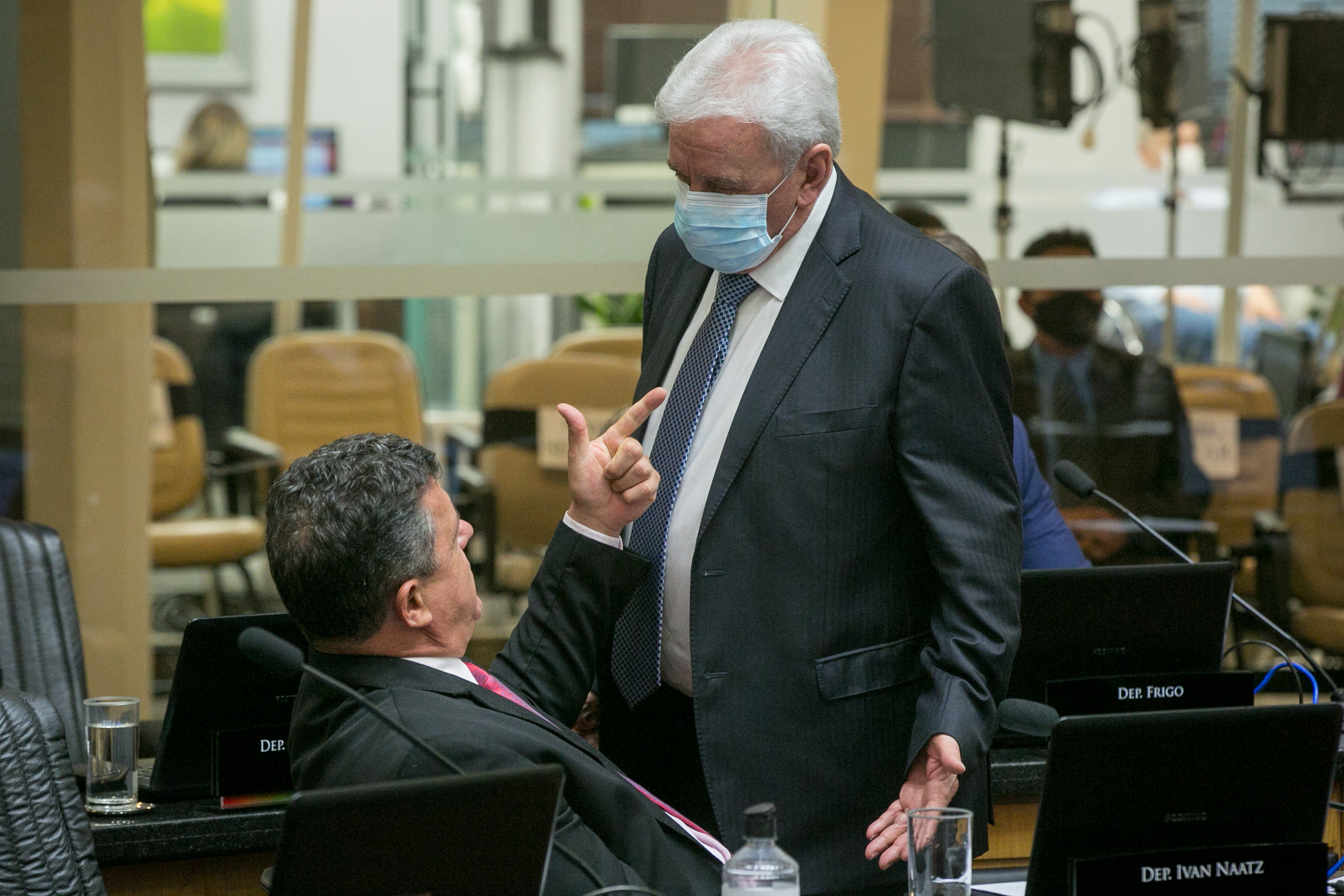 Deputado Ivan Naatz (PL) e Deputado Moacir Sopelsa (MDB)