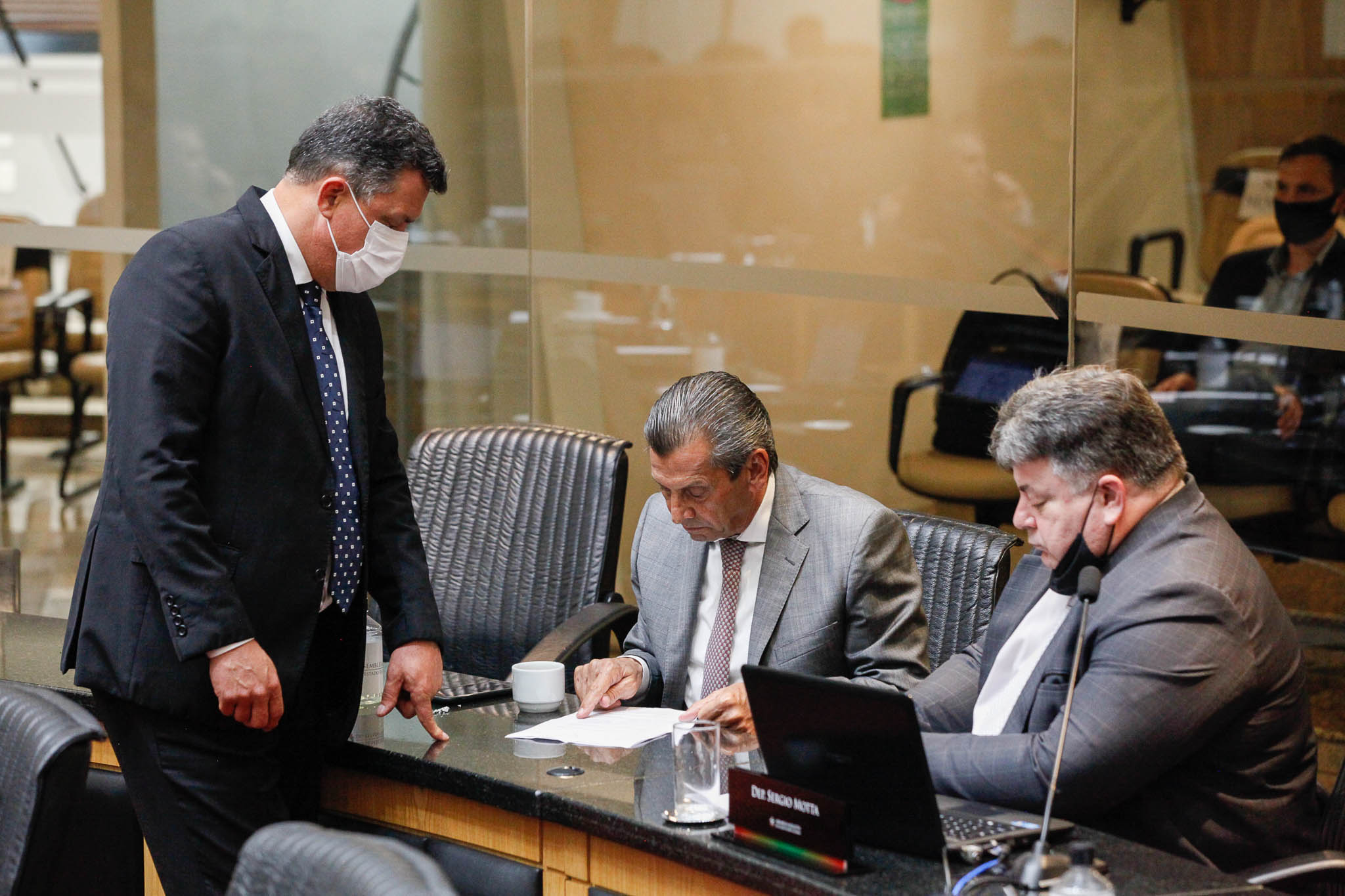 Deputado Ivan Naatz (PL), Deputado Júlio Garcia (PSD), Deputado Sérgio Motta (PRB)