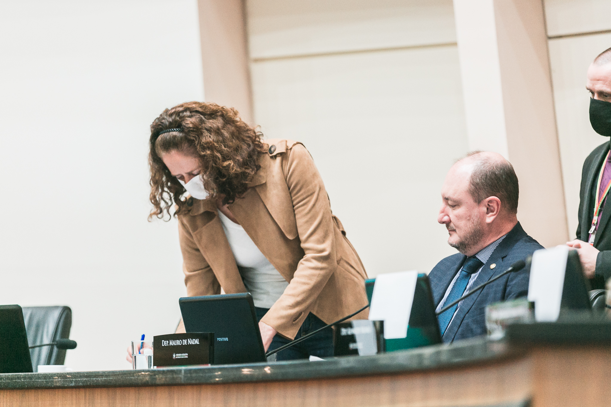 Deputada Marlene Fengler (PSD) - Deputado Mauro de Nadal (MDB)