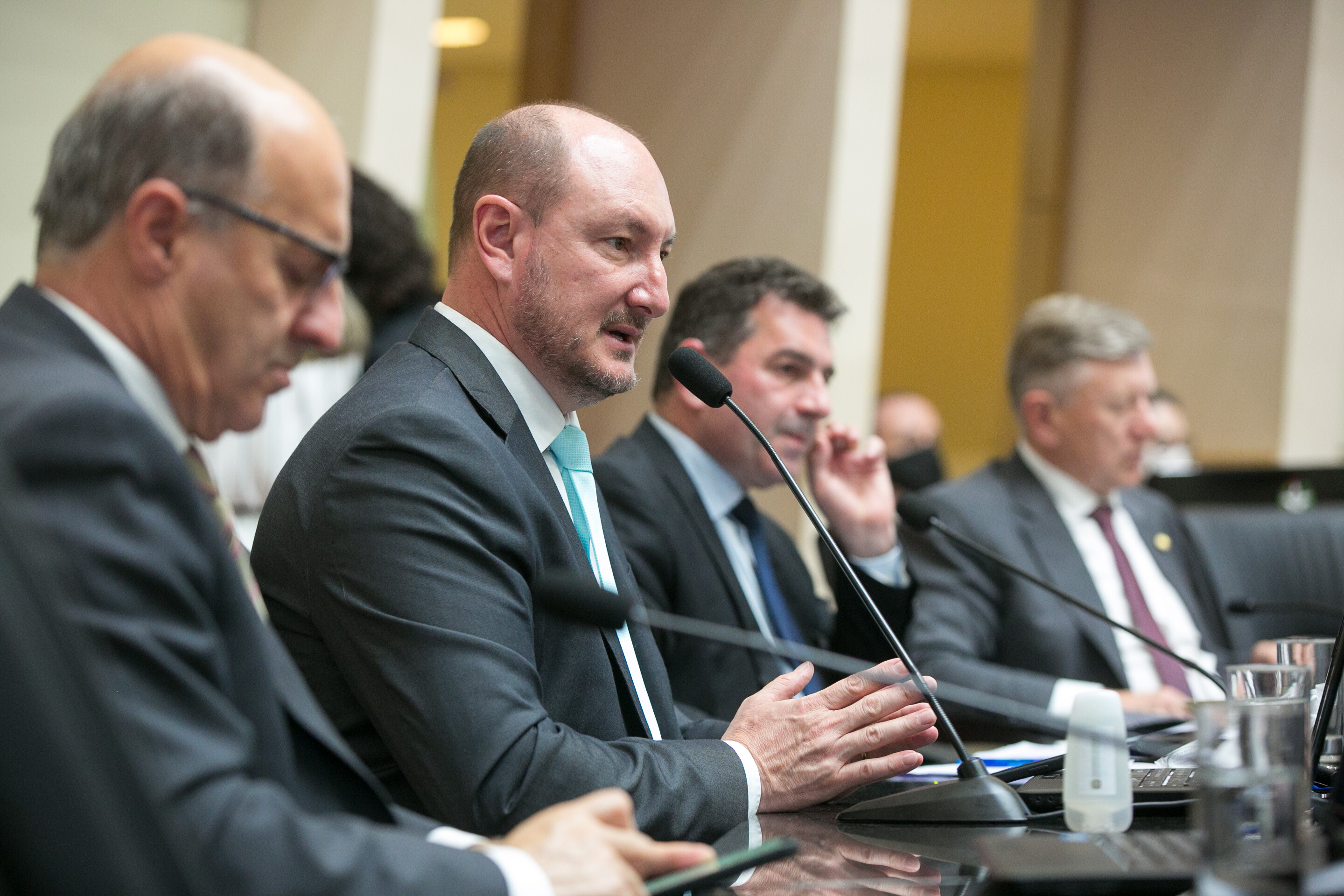 Deputados José Milton Scheffer, Mauro de Nadal, Valdir Cobalchini e Milton Hobus