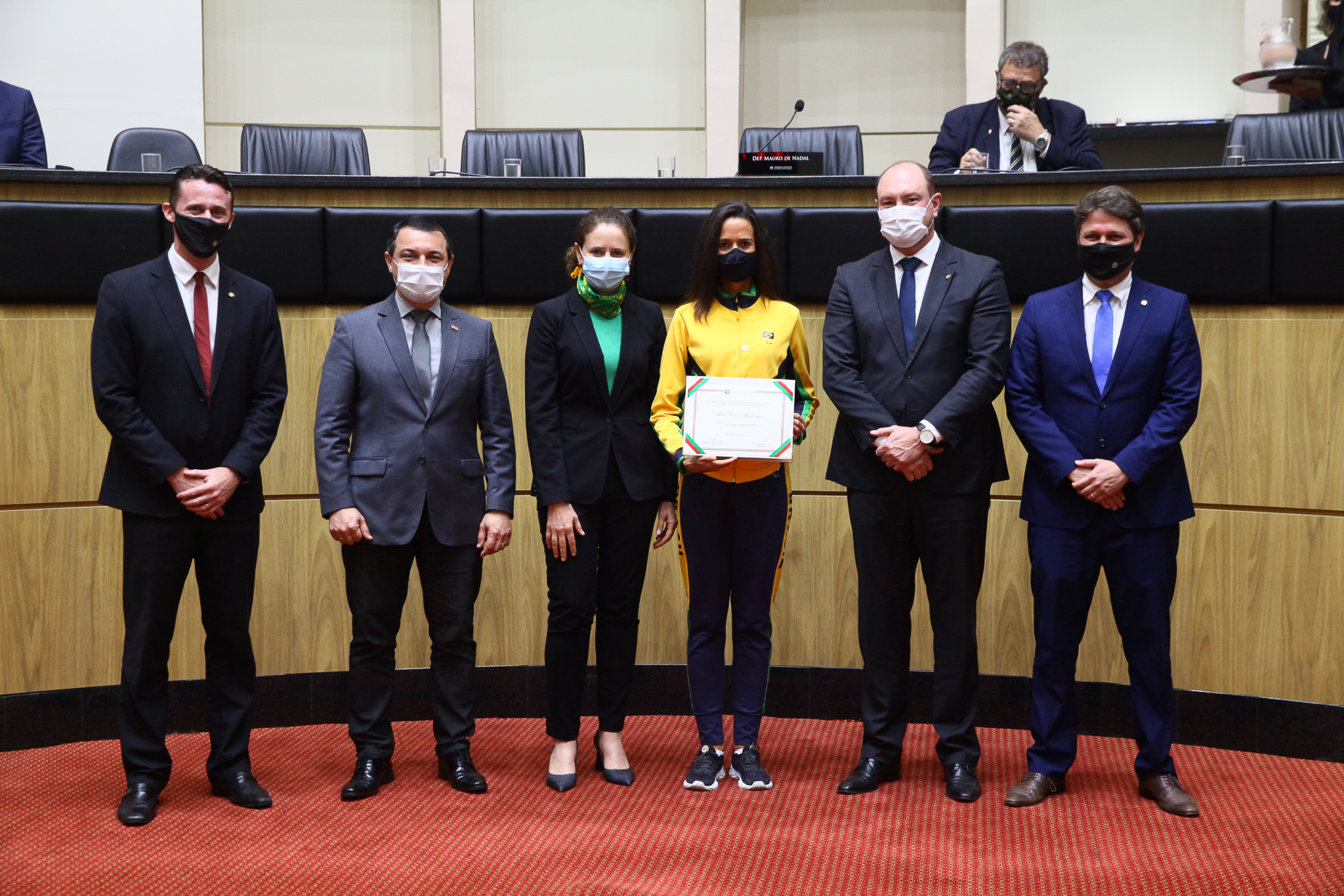 Sessão Especial em Homenagem aos Atletas Catarinenses que representaram o Brasil nas Olimpíadas e Paralímpiadas de Tóquio e no Campeonato Sul Americano de Atletismo Sub-20, no Peru.