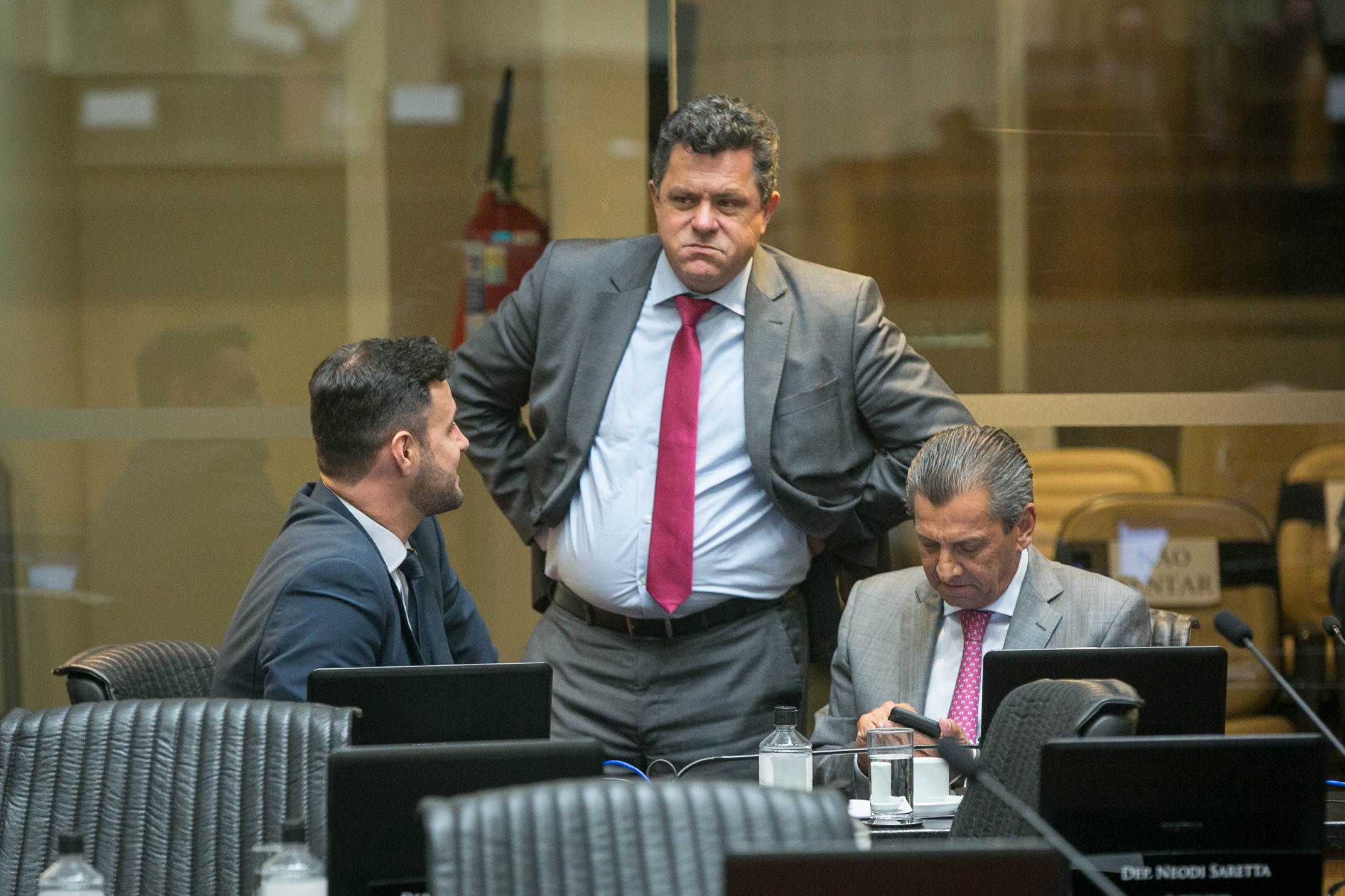 Deputado Felipe Estevão (PSL), Deputado Ivan Naatz (PL) e Deputado Julio Garcia (PSD)
