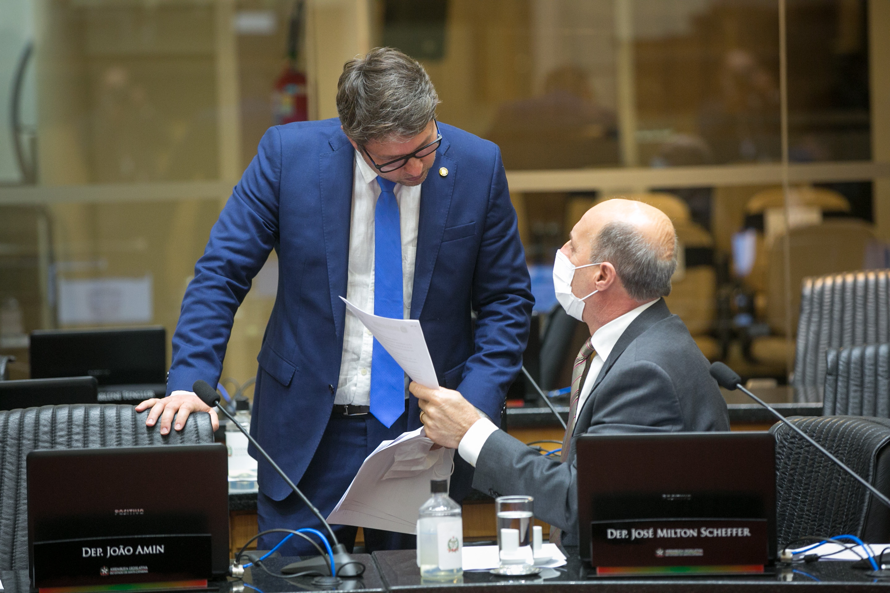 Deputado Tiago Frigo (PSL) e Deputado José Milton Scheffer (PP)