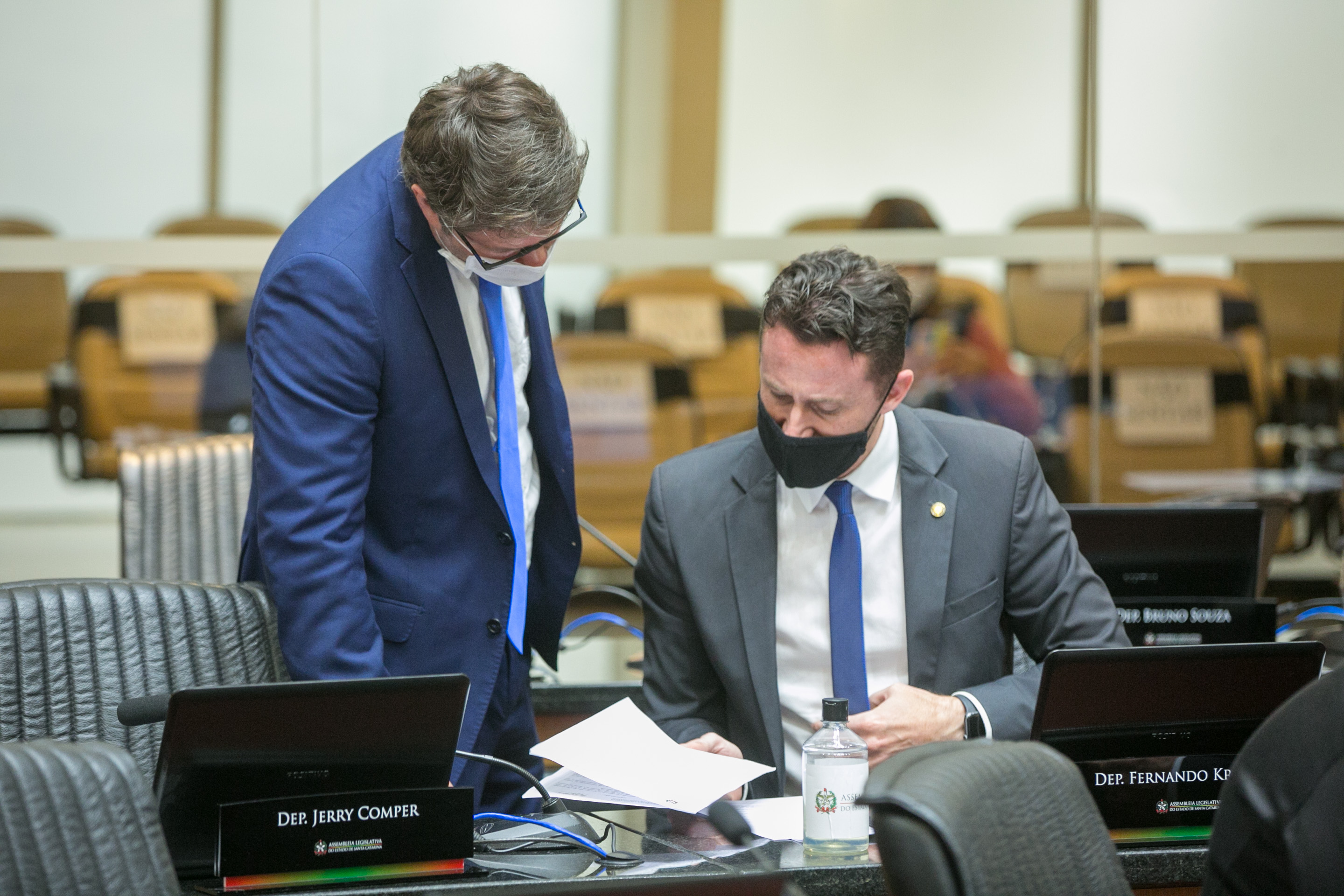Deputado Tiago Frigo (PSL) e Deputado Fernando Krelling (MDB)