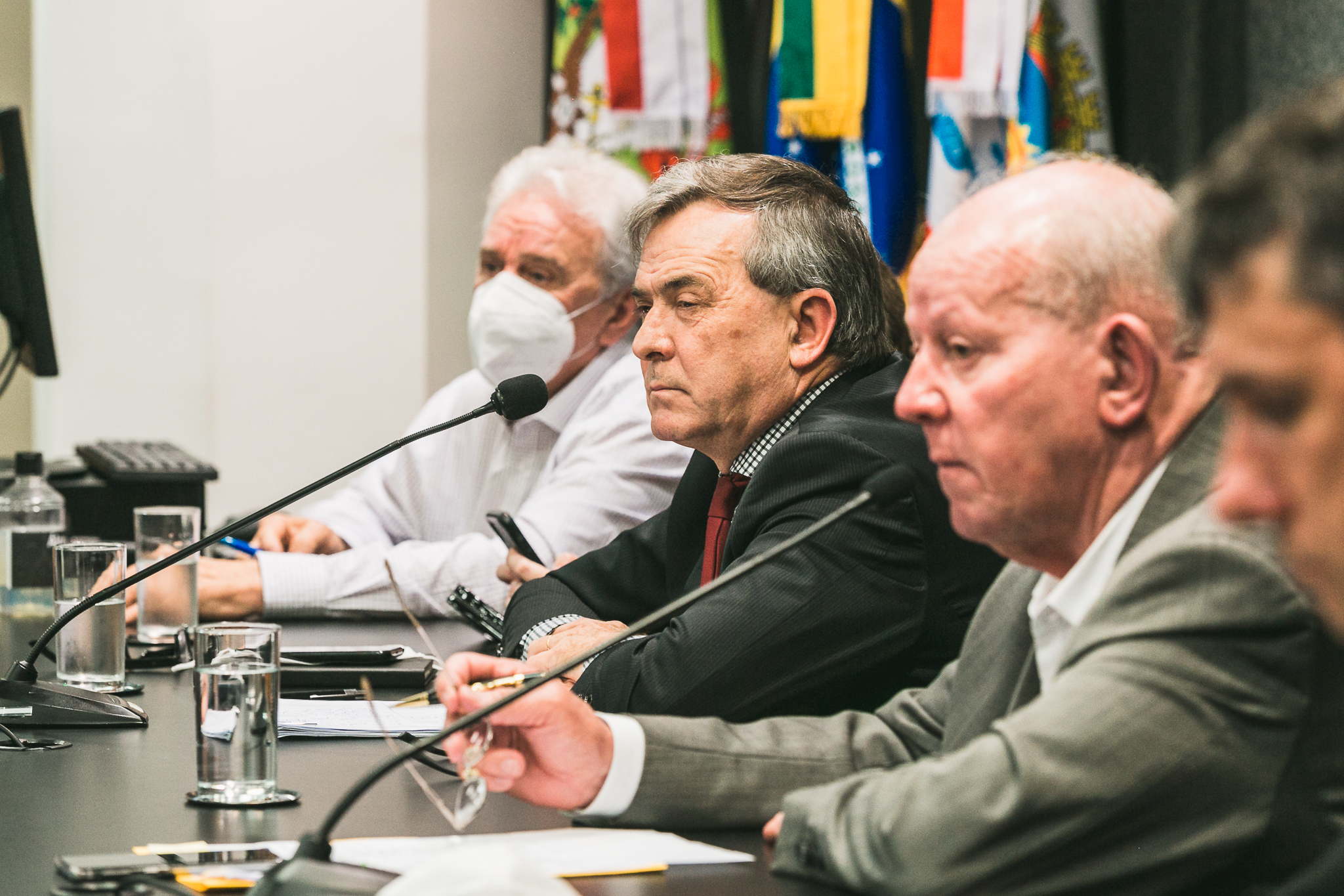 Deputado Moacir Sopelsa (MDB) - Secretário de Estado da Fazenda, Paulo Eli - Deputado Marcos Vieira (PSDB)