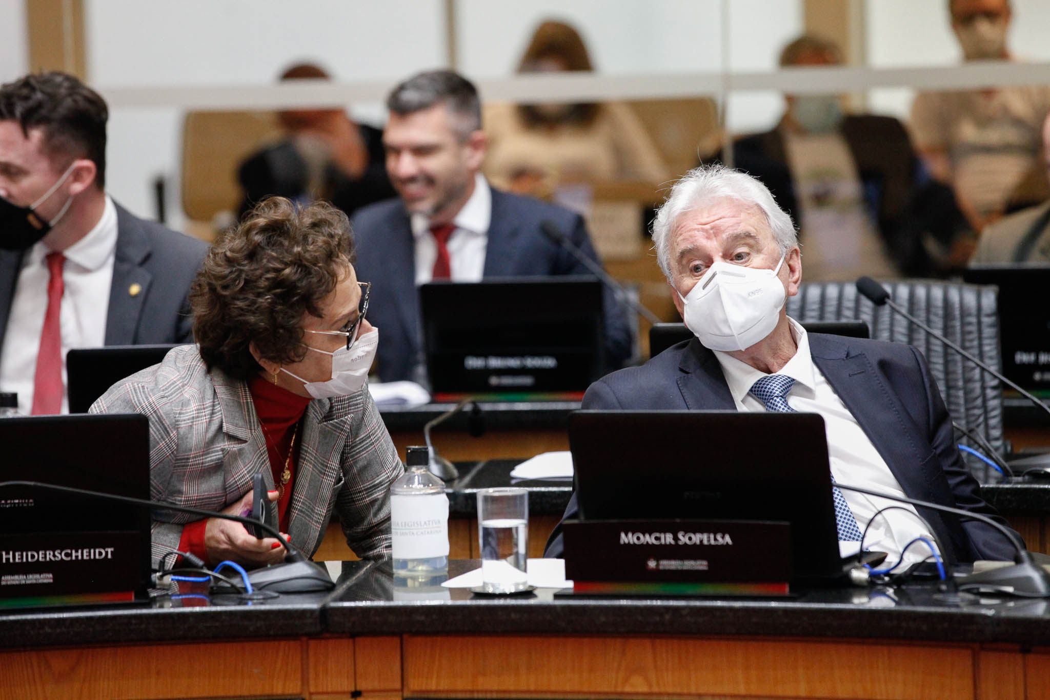 Deputada Dirce Heiderscheidt (MDB), Deputado Moacir Sopelsa (MDB)