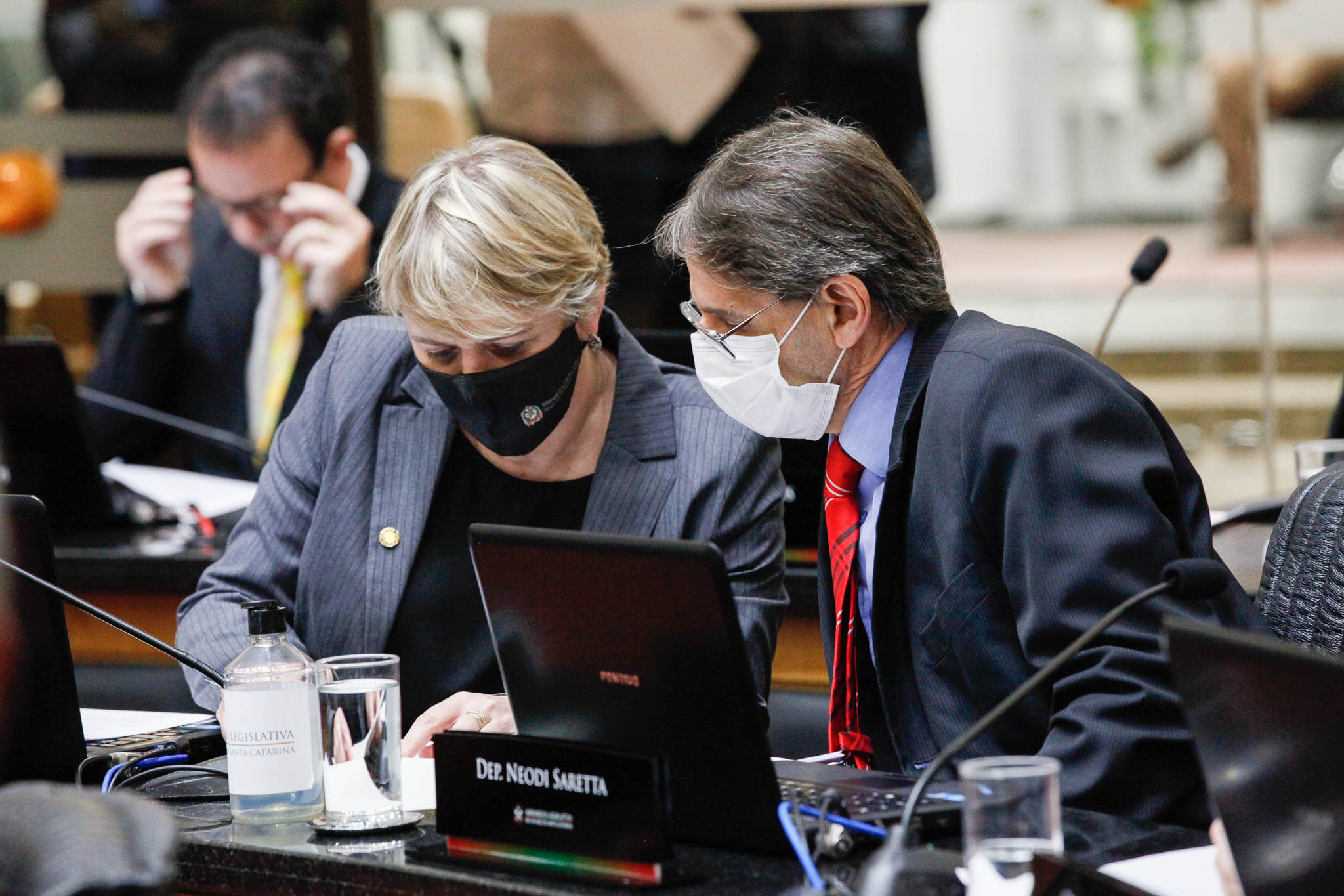 Deputada Luciane Carminatti (PT), Deputado Neodi Saretta (PT)