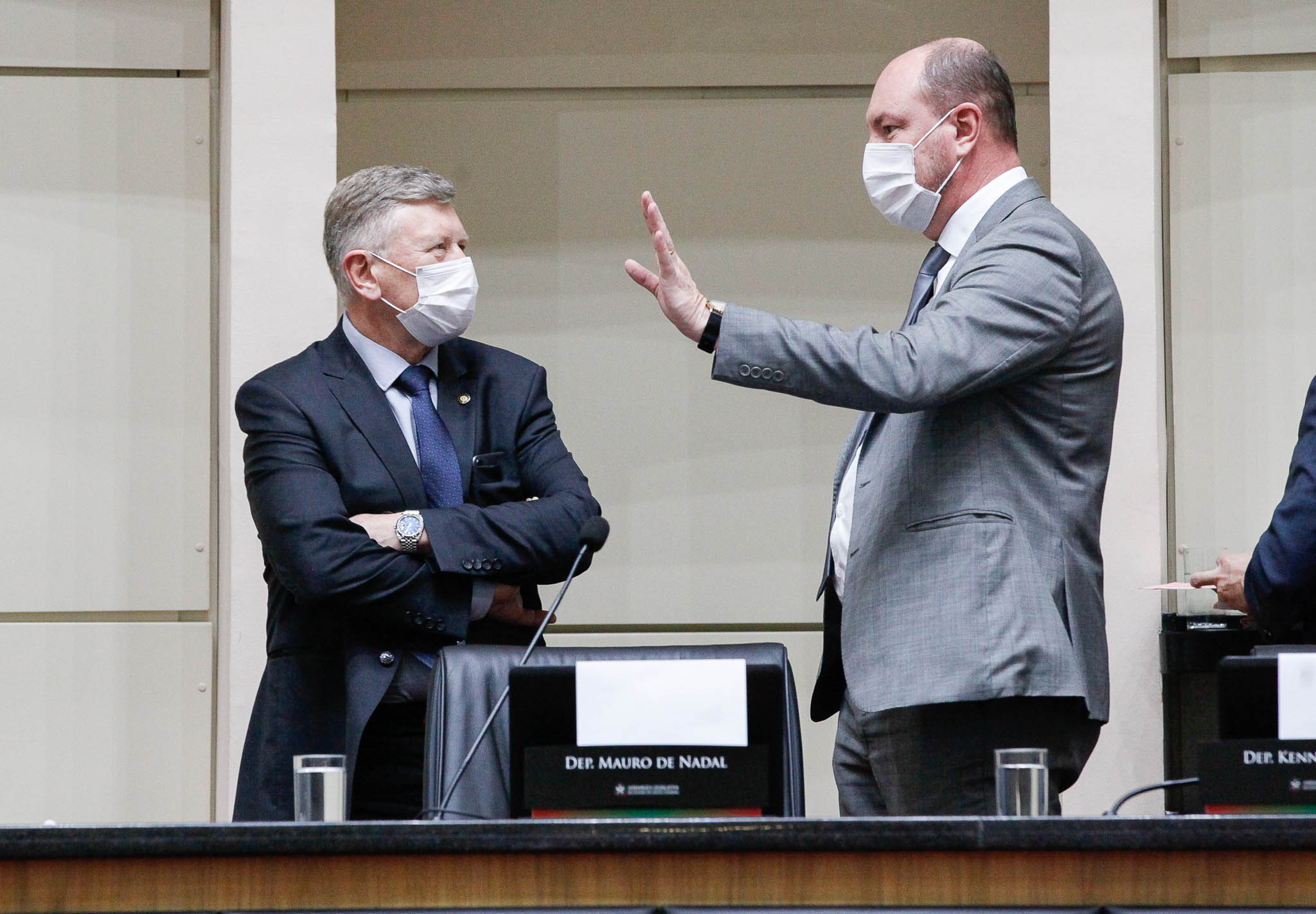 Deputado Milton Hobus (PSD), Deputado Mauro de Nadal (MDB)