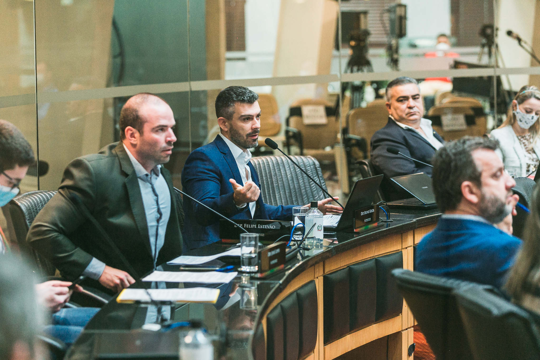 Deputado Jessé Lopes (PSL) - Deputado Bruno Souza (NOVO) - Deputado Sargento Lima (PL)