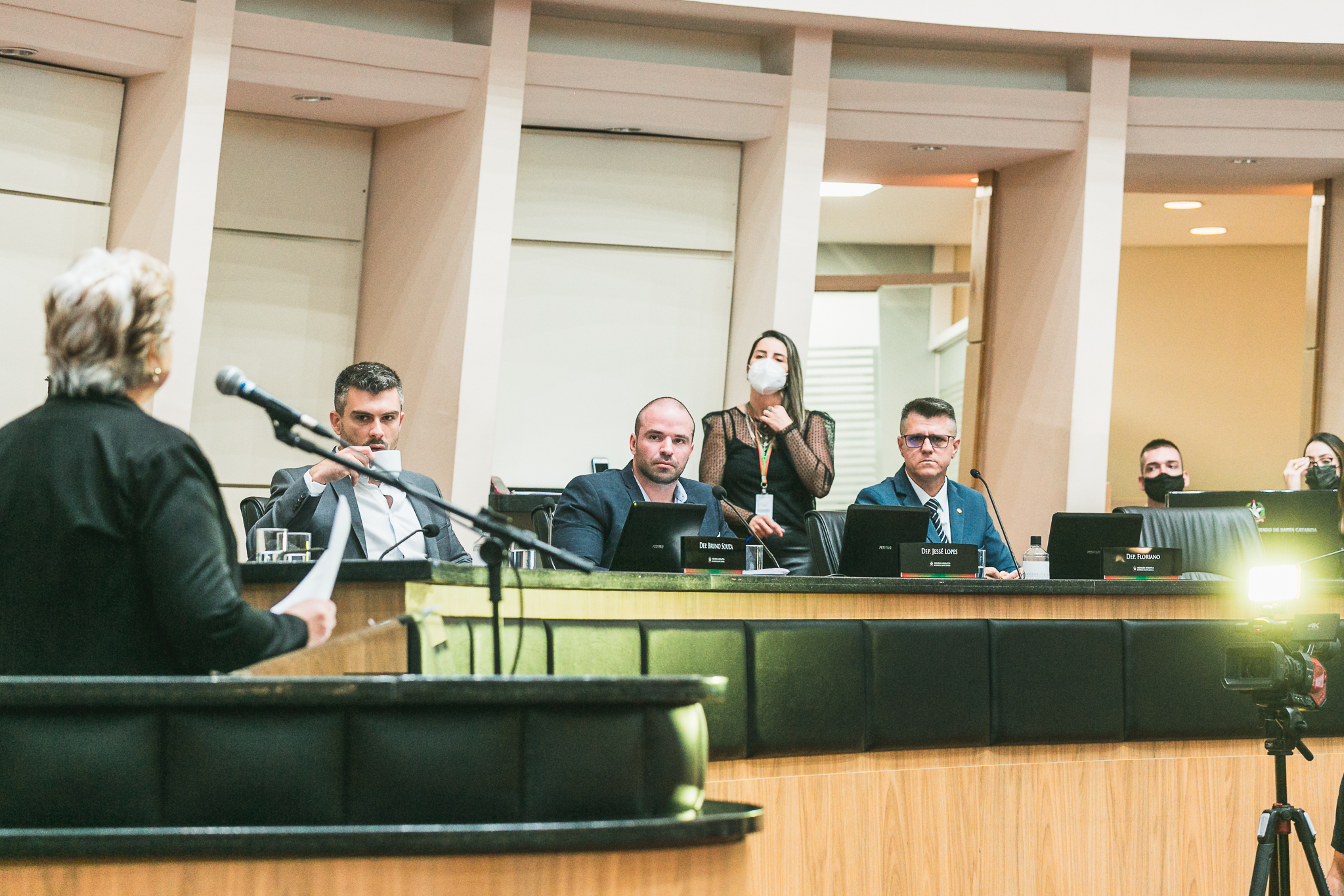 Deputado Jessé Lopes (PSL) - Deputado Bruno Souza (NOVO) - Deputado Rudinei Floriano (PSL)