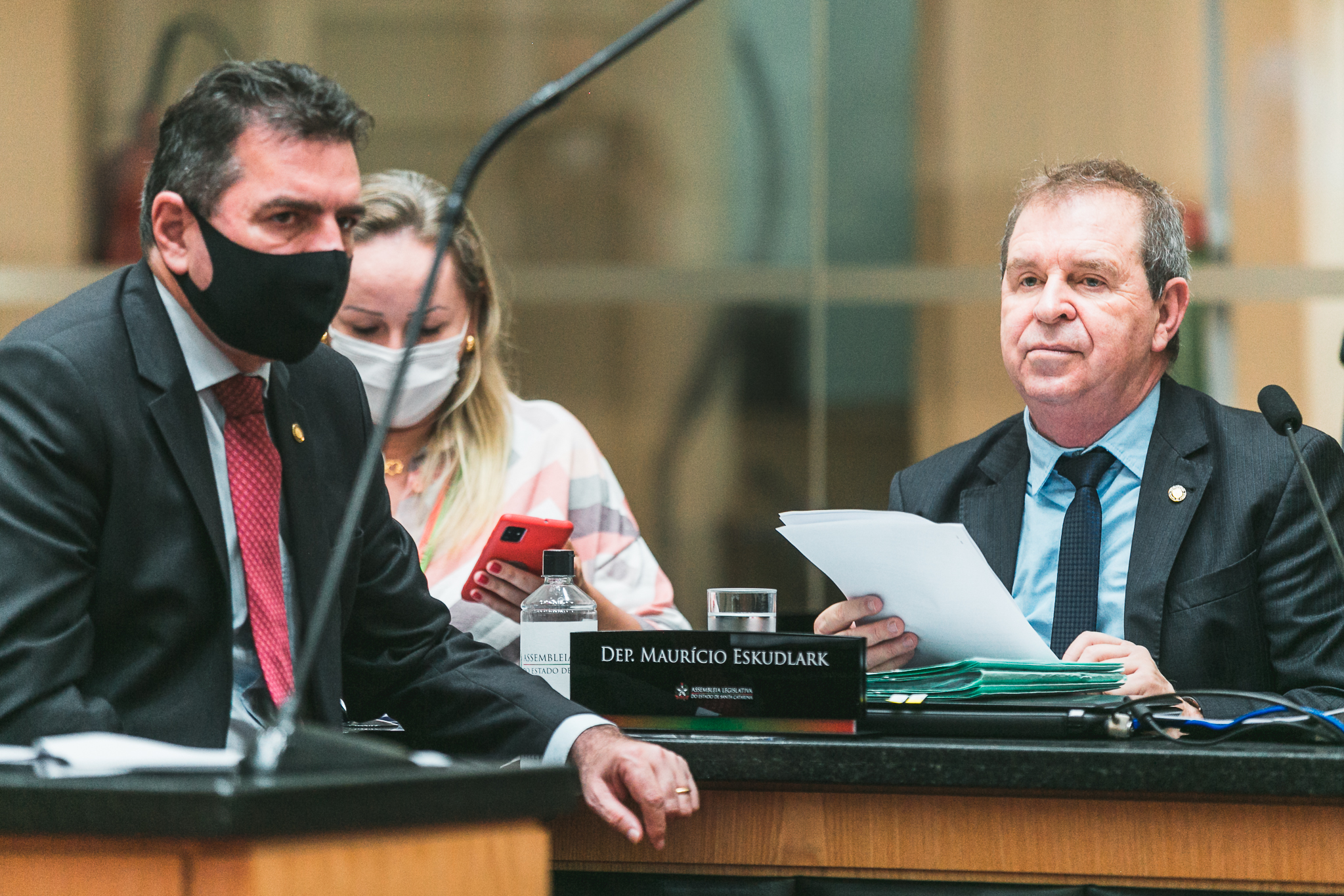 Deputado Valdir Cobalchini (MDB) - Deputado Maurício Eskudlark (PL)