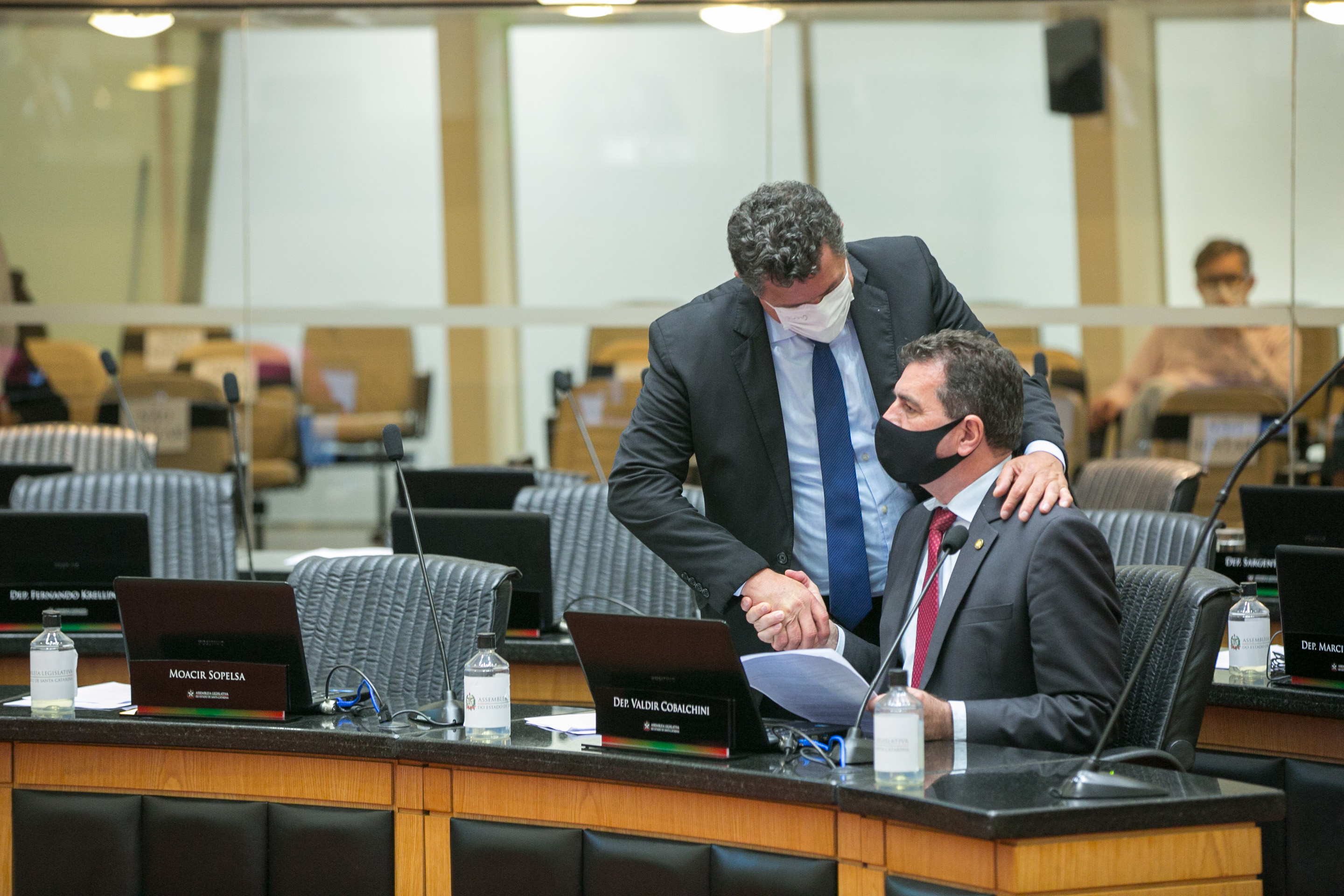 Deputado Ivan Naatz (PL) e Deputado Valdir Cobalchini (MDB)