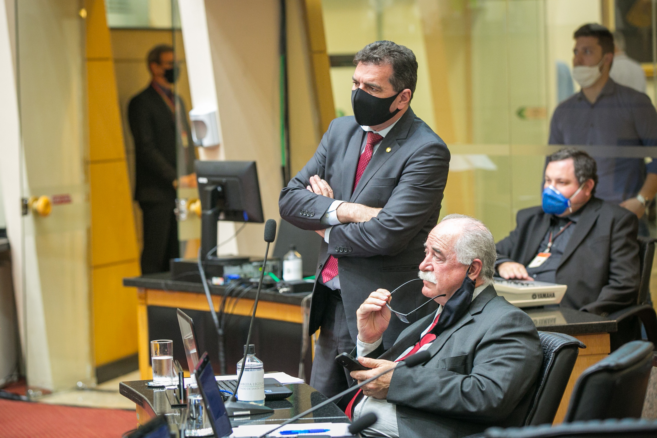 Deputado Valdir Cobalchini (MDB) e Deputado Romildo Titon (MDB)