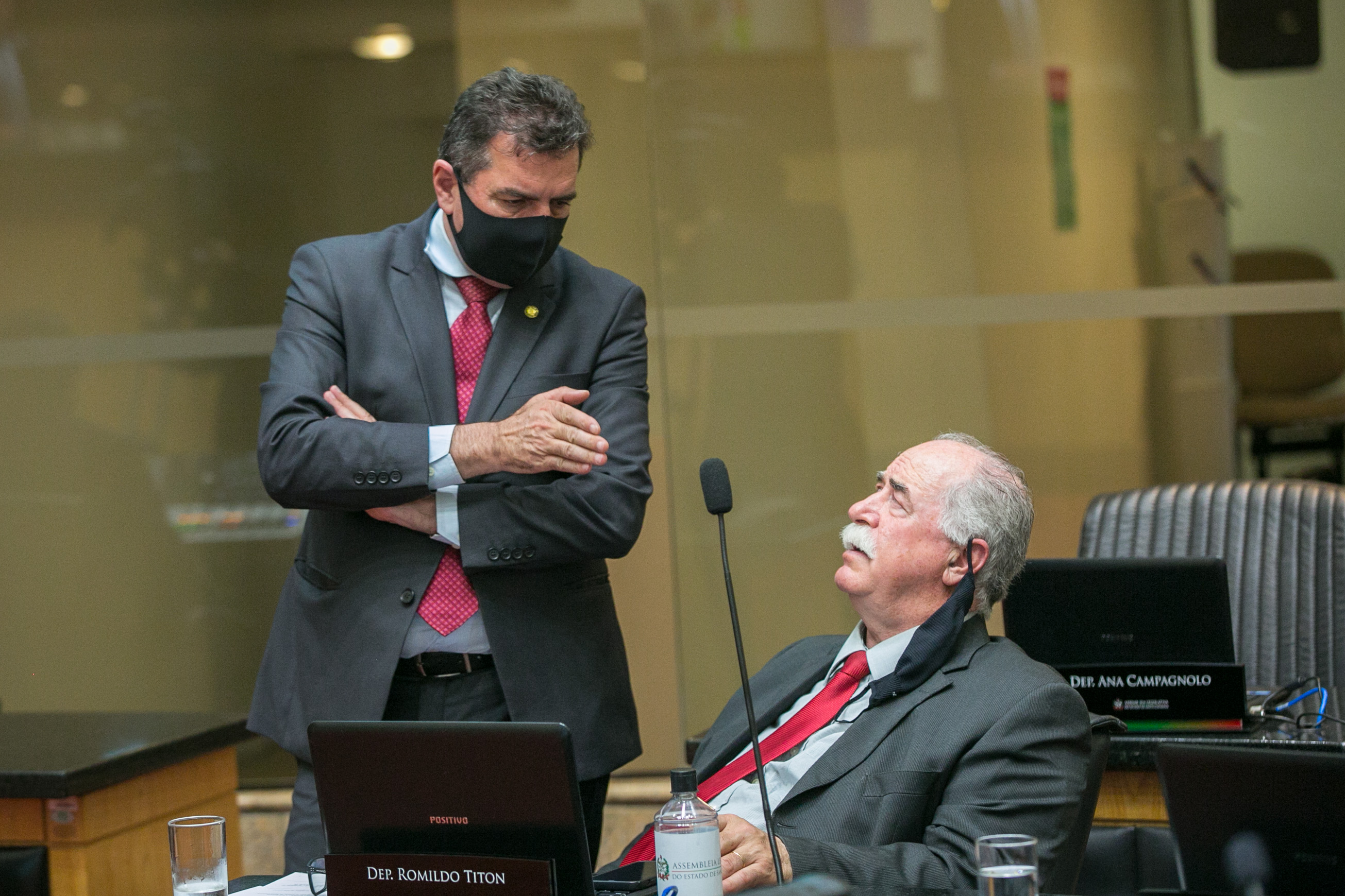 Deputado Valdir Cobalchini (MDB) e Deputado Romildo Titon (MDB)