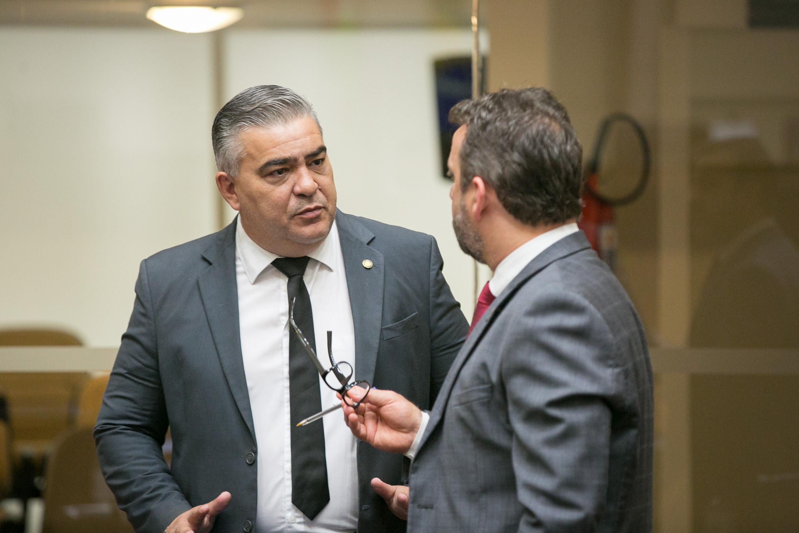 Deputado Sargento Lima (PL) e Deputado Jerry Comper (MDB)