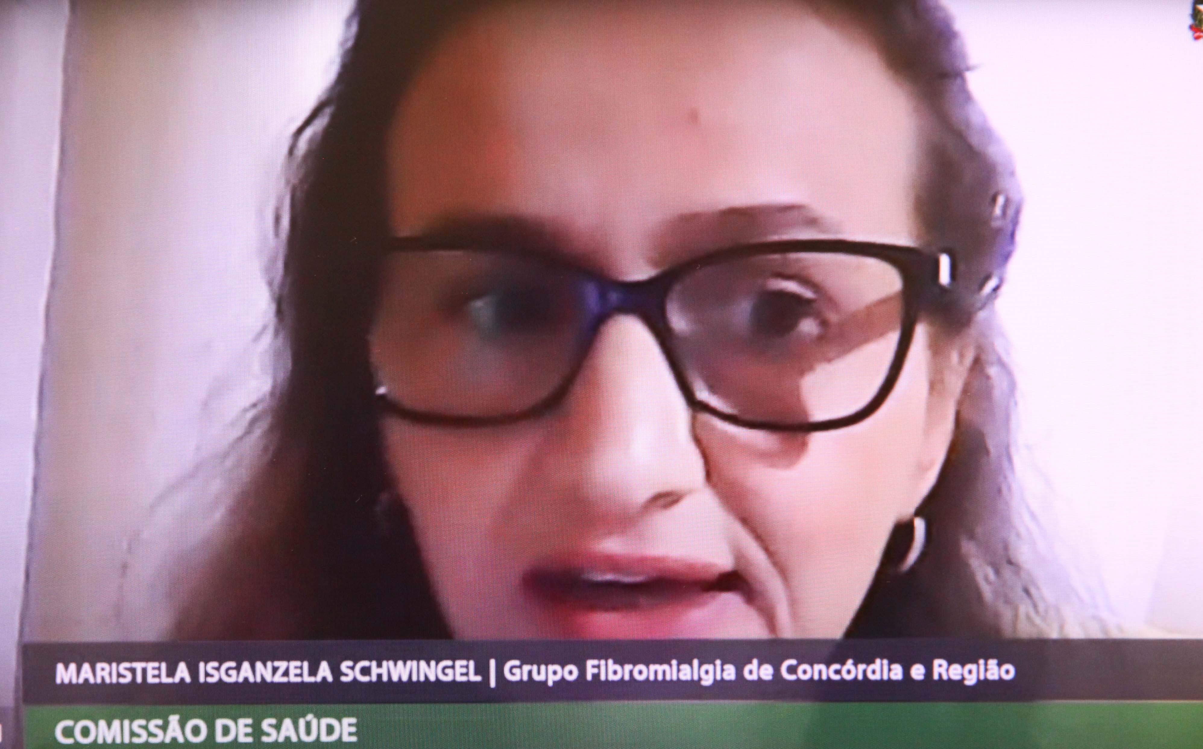 Dirigente do grupo Fibromialgia de Concórdia e região, Maristela Schwingel