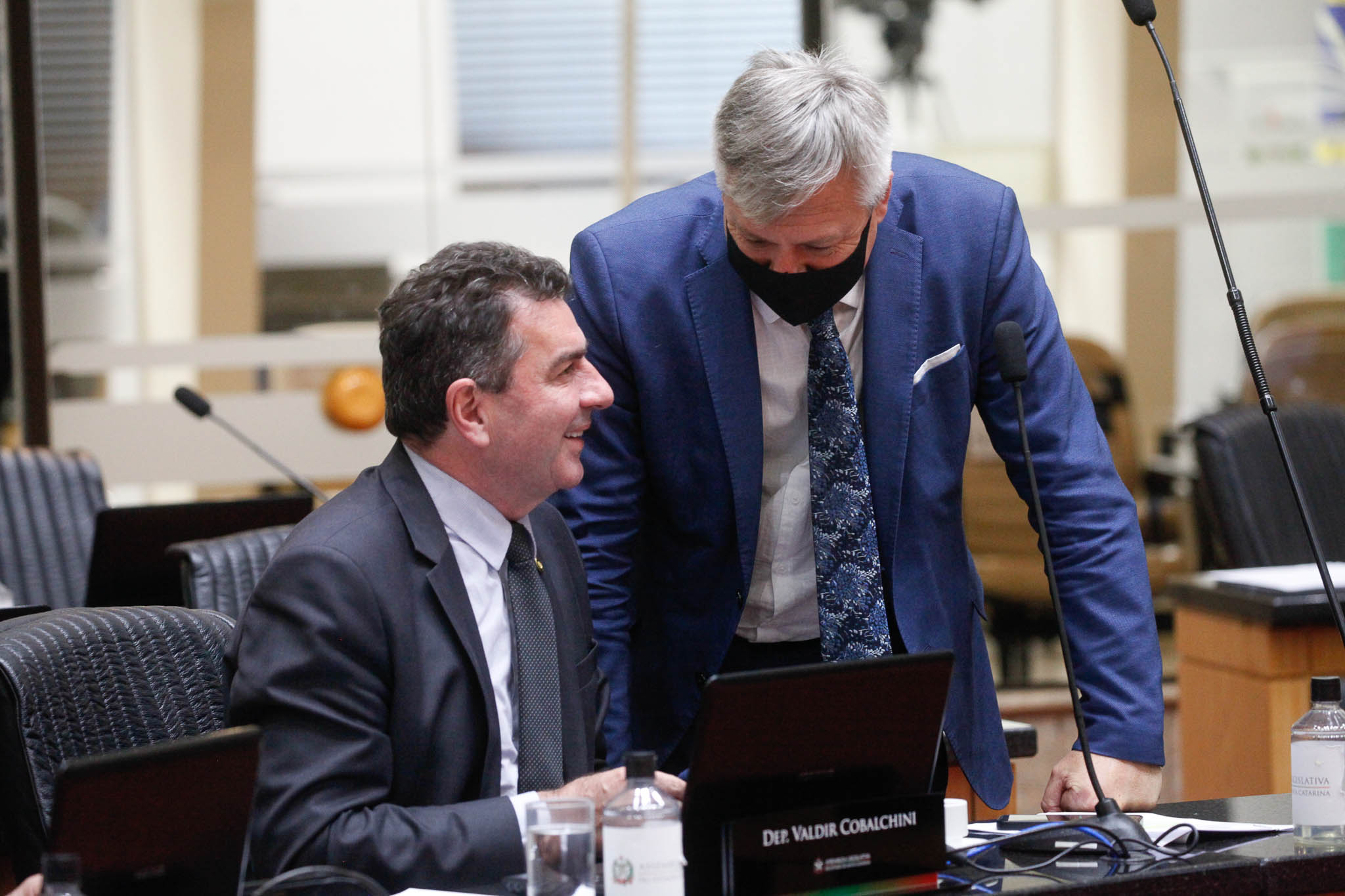 Deputado Valdir Cobalchini (MDB), Deputado Fabiano da Luz (PT)