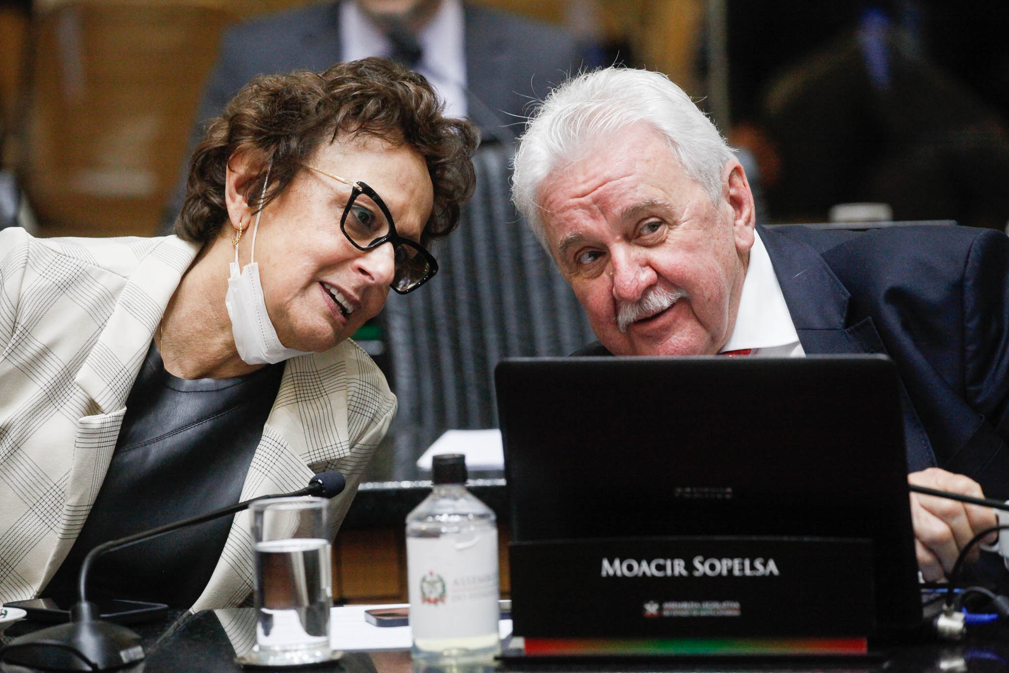 Deputada Dirce Heiderscheidt (MDB), Deputado Moacir Sopelsa (MDB)