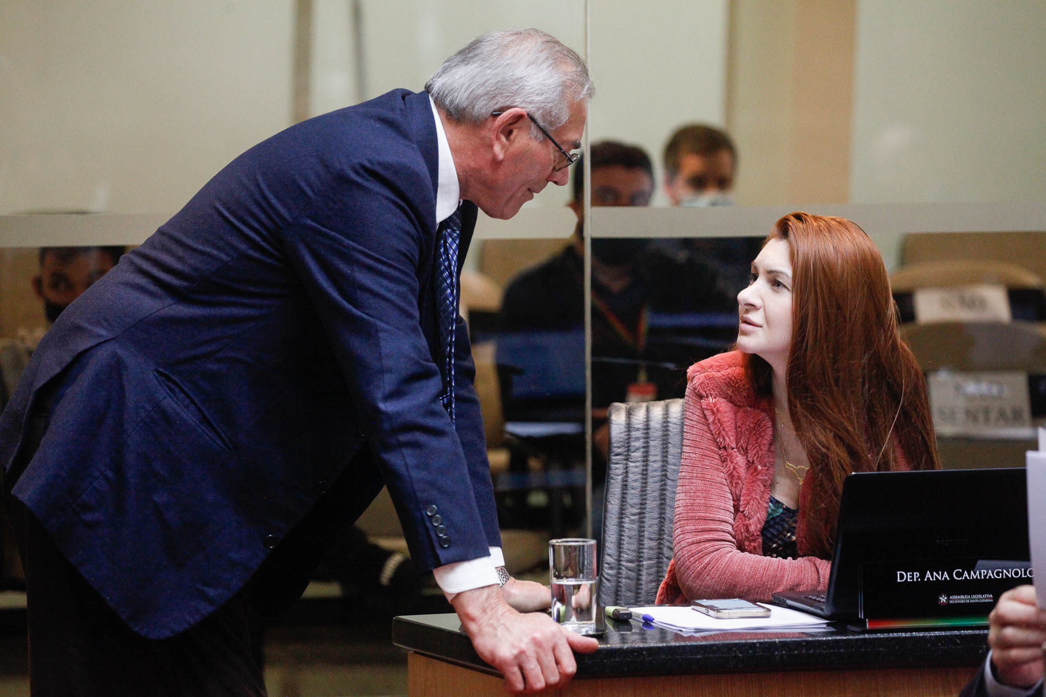 Deputado Silvio Dreveck (PP), Deputada Ana Caroline Campagnolo (PSL)