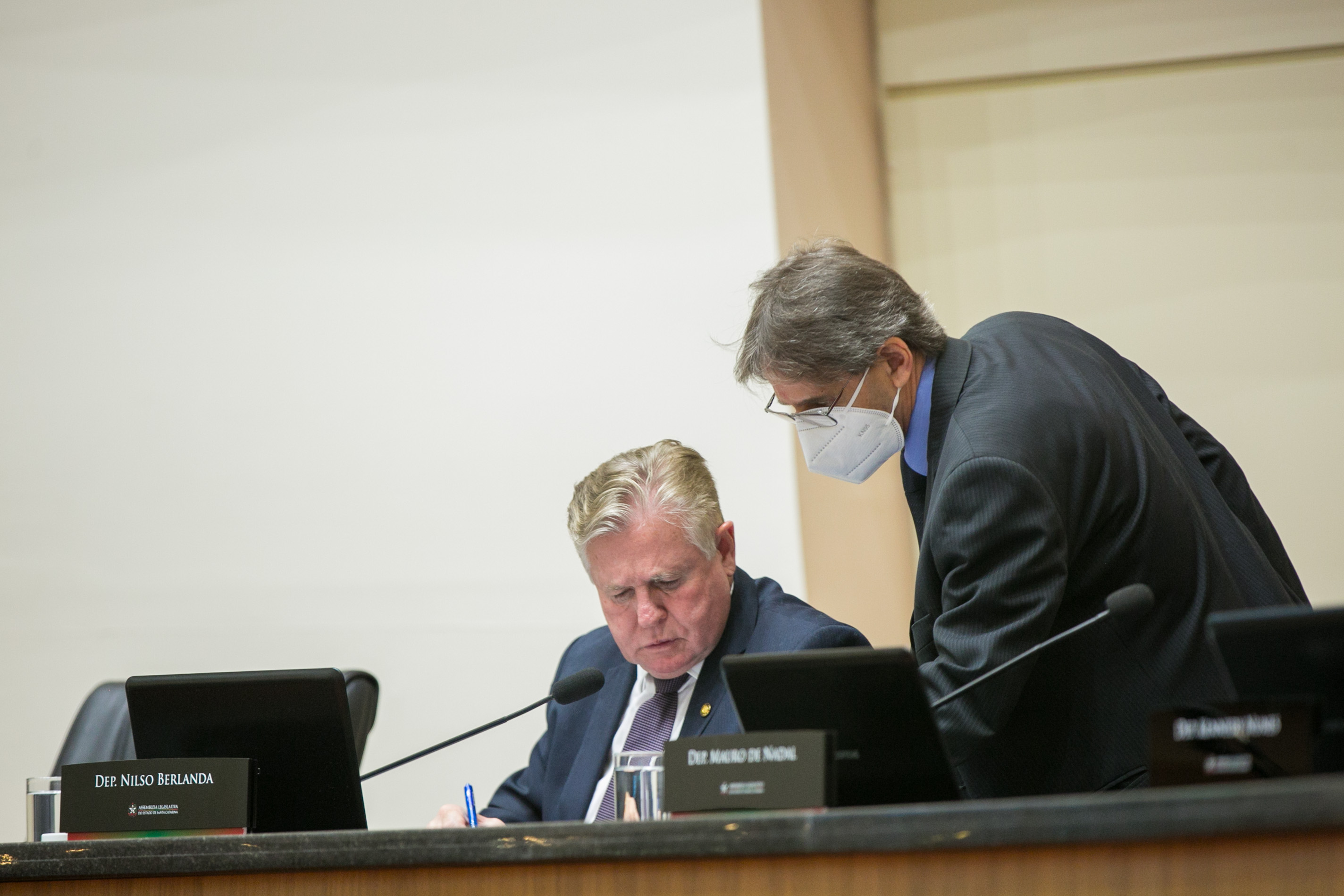 Deputado Nilso Berlanda (PL) e Deputado Neodi Saretta (PT)
