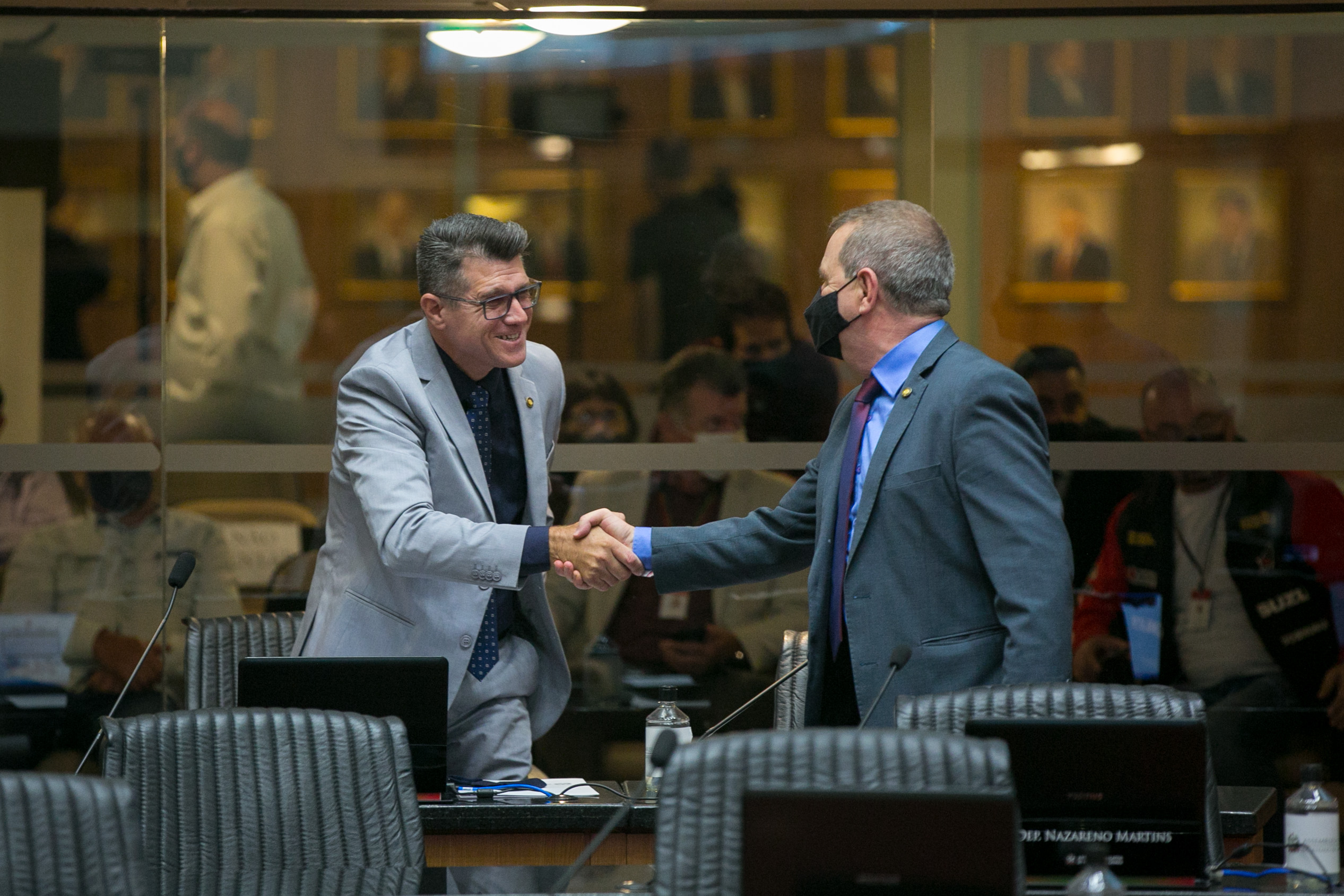 Deputado Rudinei Floriano (PSL) e Deputado Maurício Eskudlark (PL)