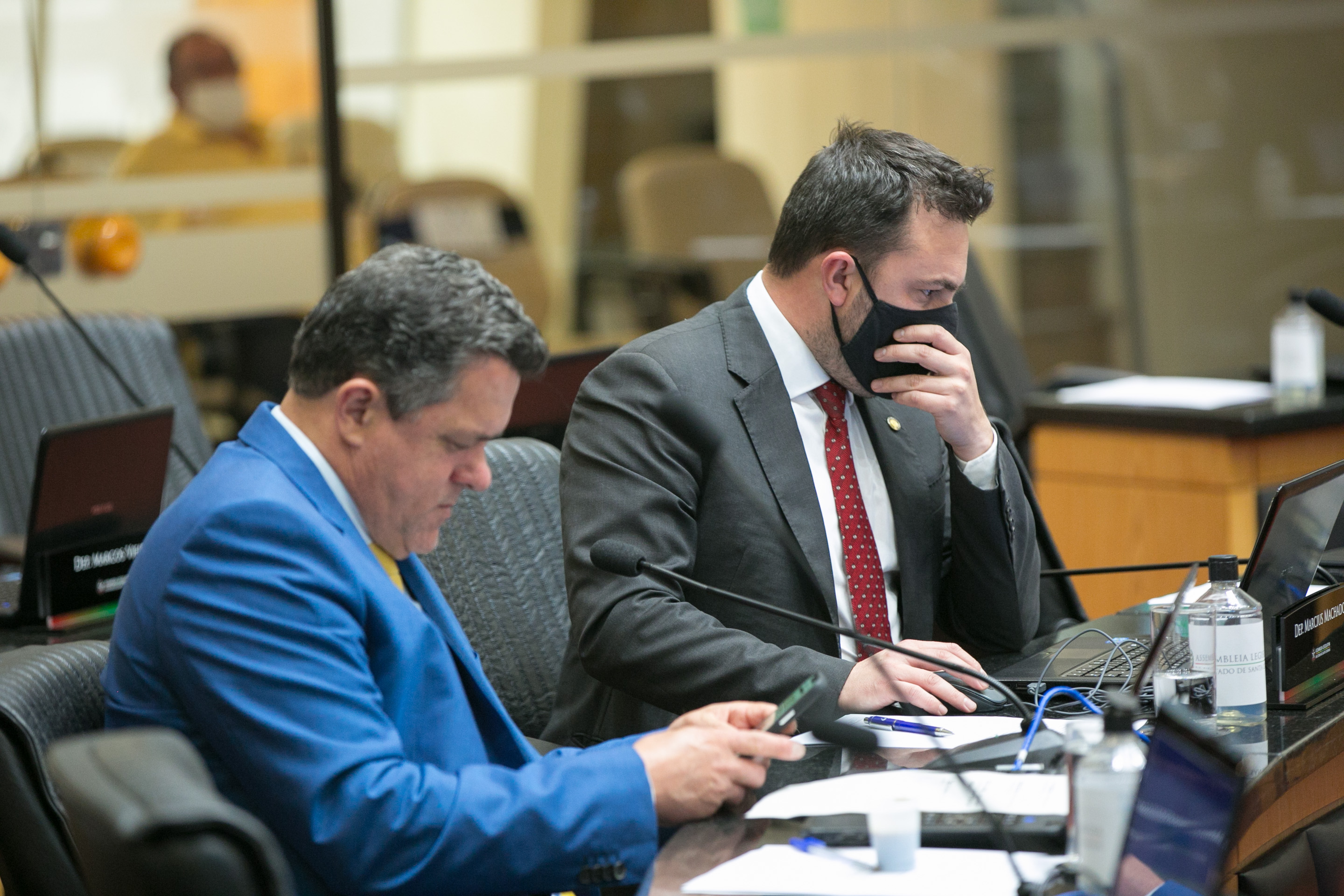 Deputado Ivan Naatz (PL)  e Deputado Marcius Machado (PL)