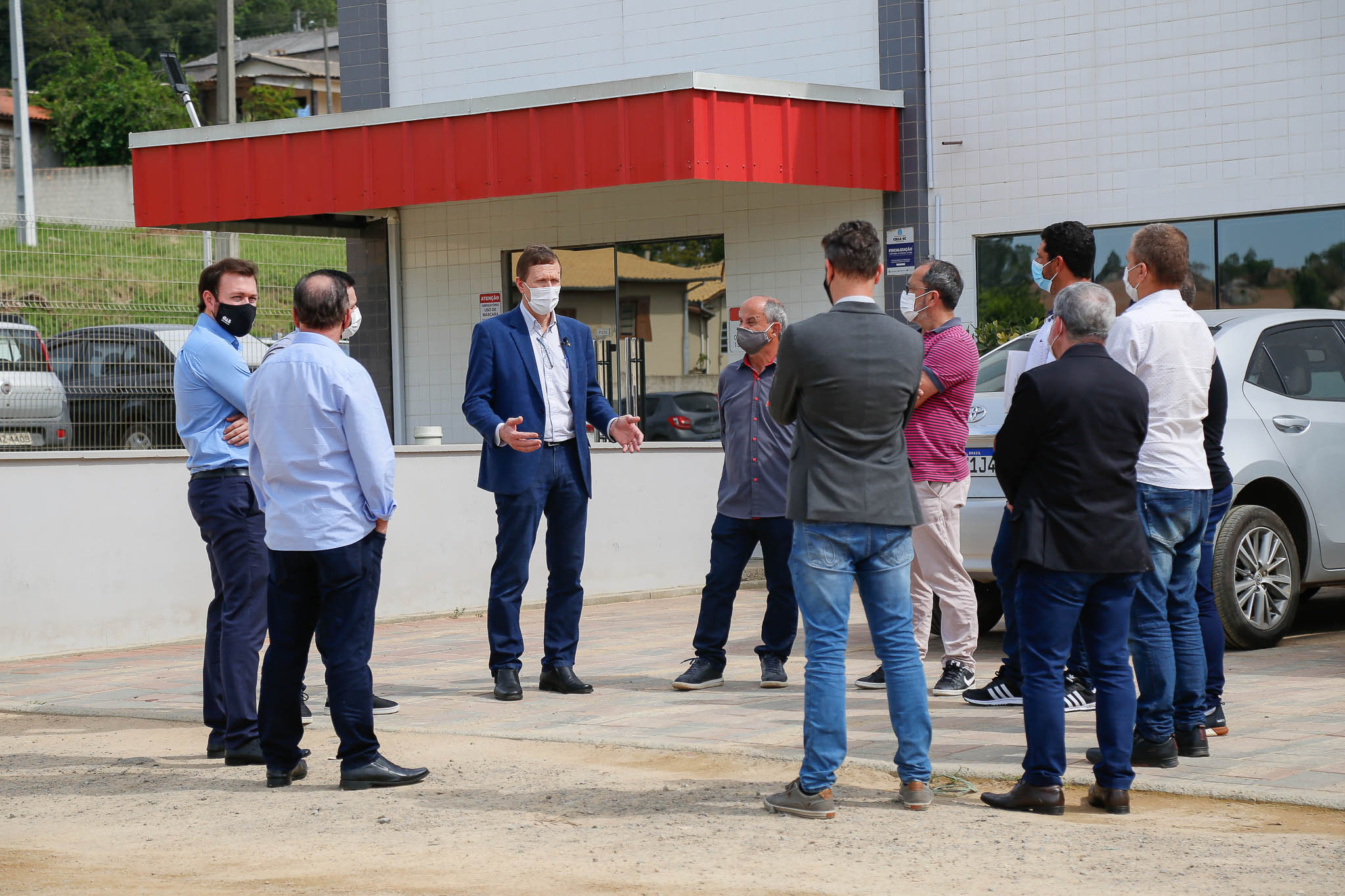 Deputado Volnei Weber (MDB) visita a empresa Rocha Alimentos