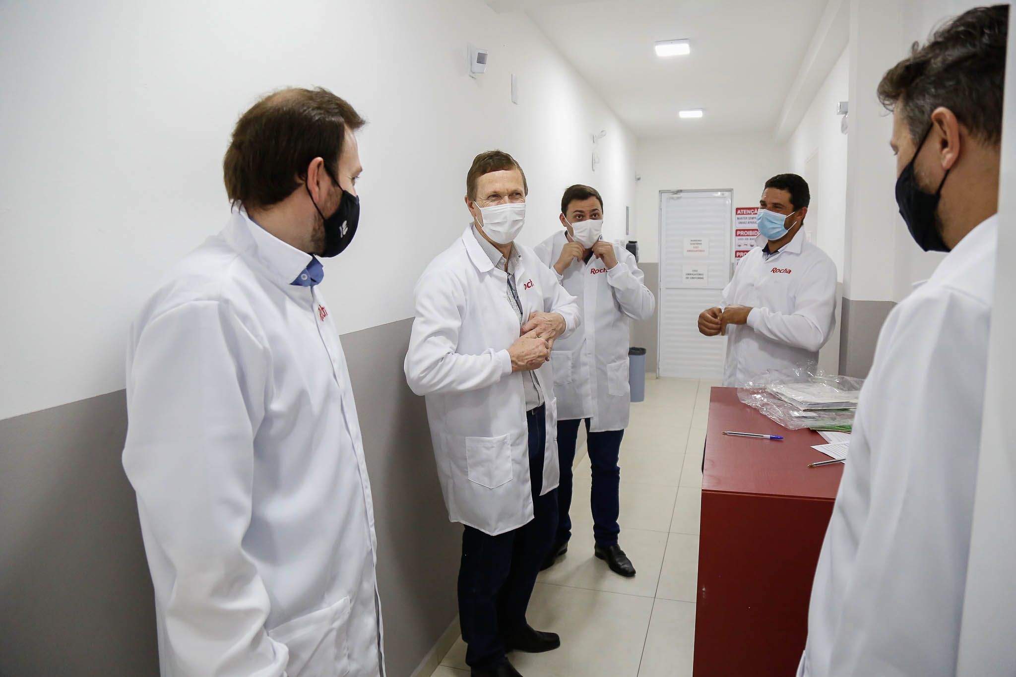 Deputado Volnei Weber (MDB) visita a empresa Rocha Alimentos