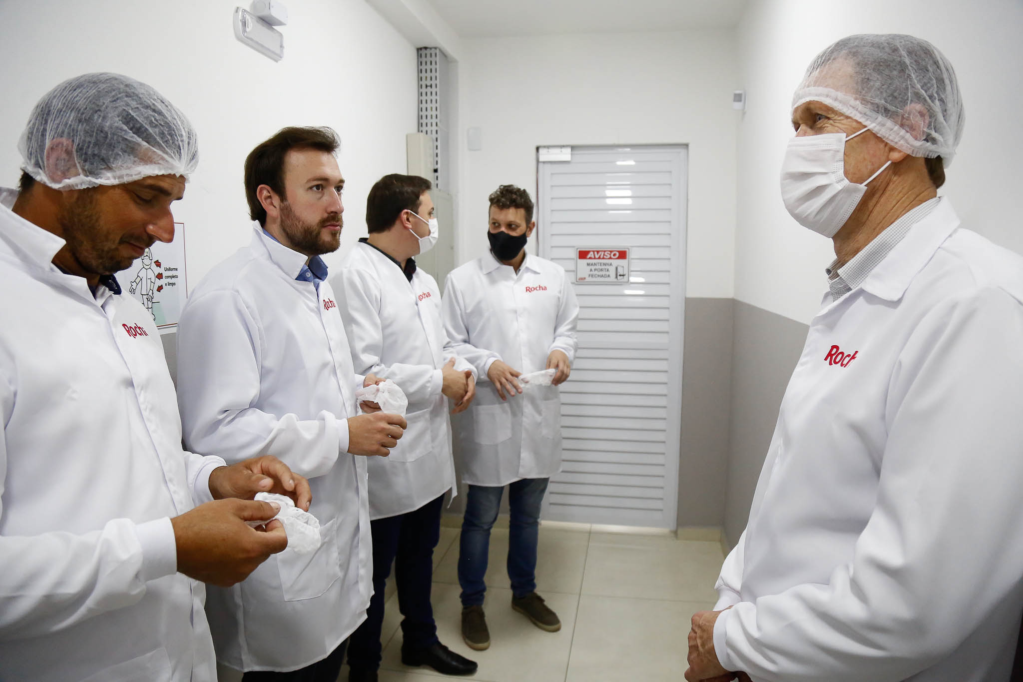 Deputado Volnei Weber (MDB) visita a empresa Rocha Alimentos