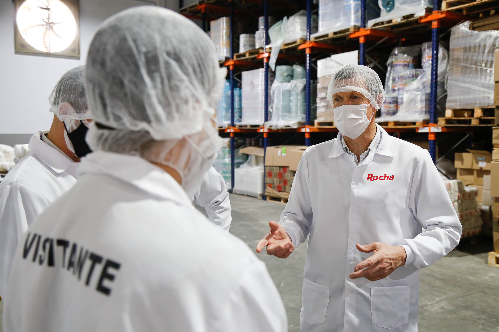 Deputado Volnei Weber (MDB) visita a empresa Rocha Alimentos