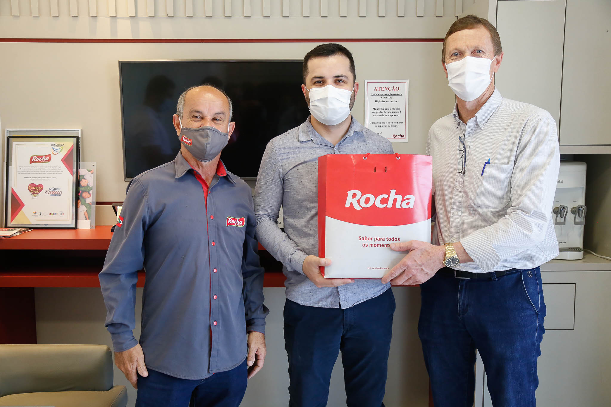 Deputado Volnei Weber (MDB) visita a empresa Rocha Alimentos