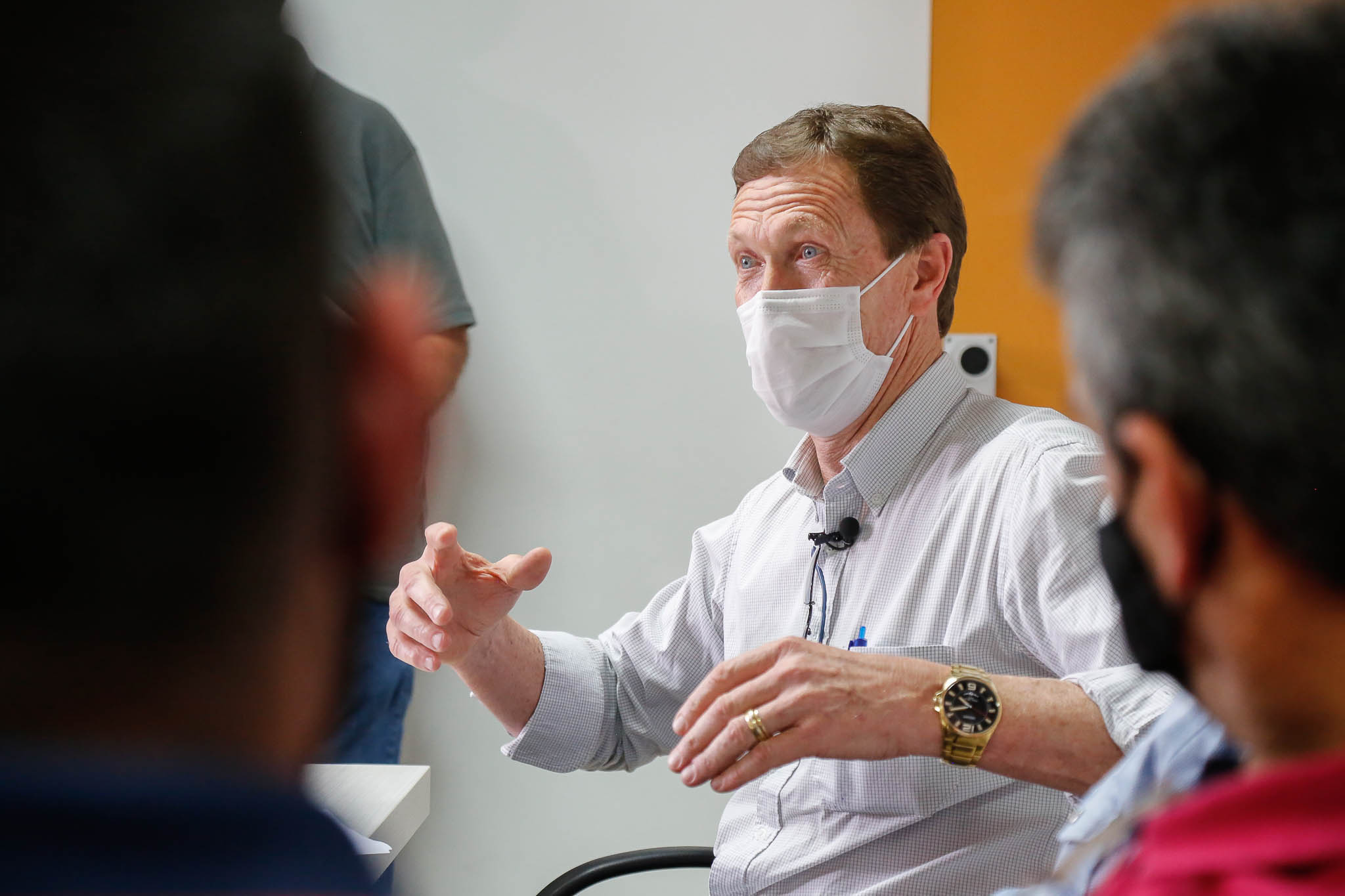 Deputado Volnei Weber (MDB)com lideranças de Treze de Maio