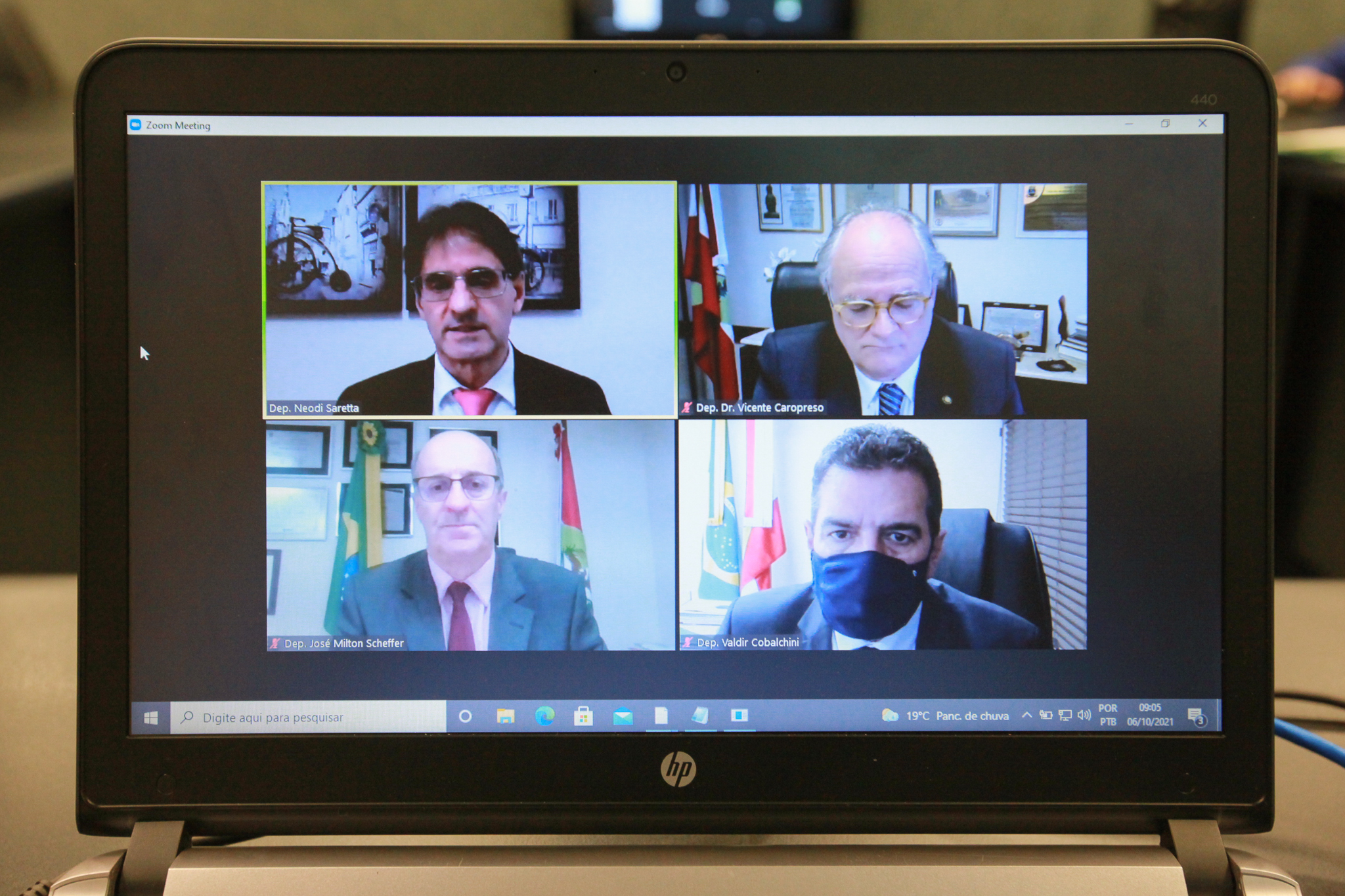 - Deputado Neodi Saretta (PT) - Deputado Vicente Caropreso (PSDB) - Deputado José Milton Scheffer (PP) - Deputado Valdir Cobalchini (MDB)