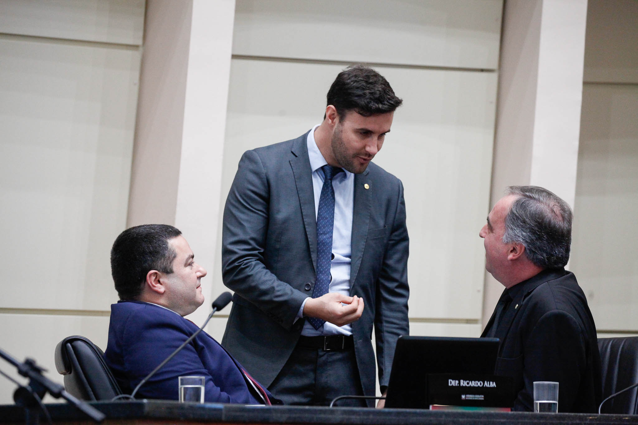 Deputado Ricardo Alba (PSL), Deputado Felipe Estevão (PSL), Deputado Kennedy Nunes (PTB)