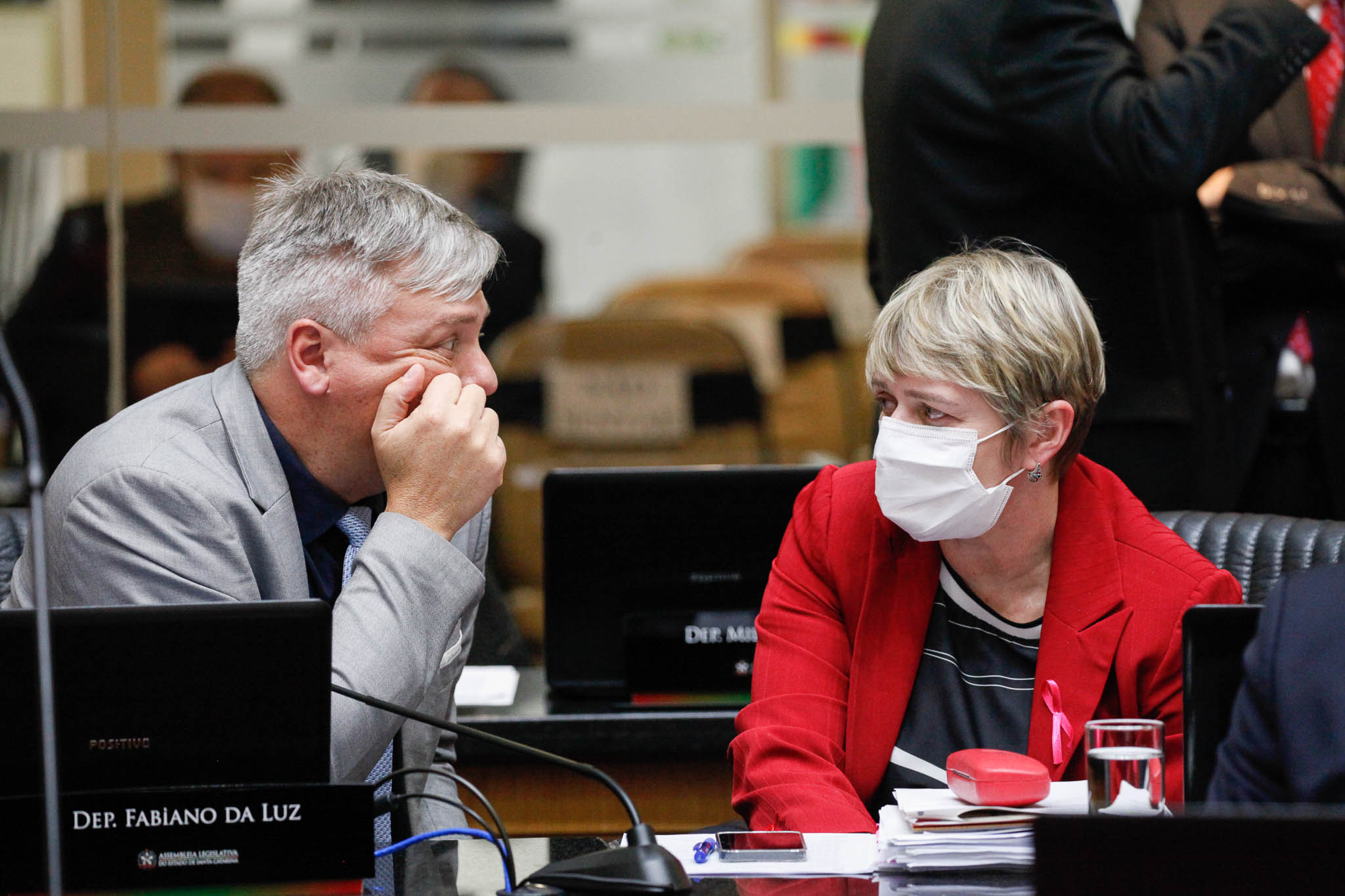 Deputado Fabiano da Luz (PT), Deputada Luciane Carminatti (PT)