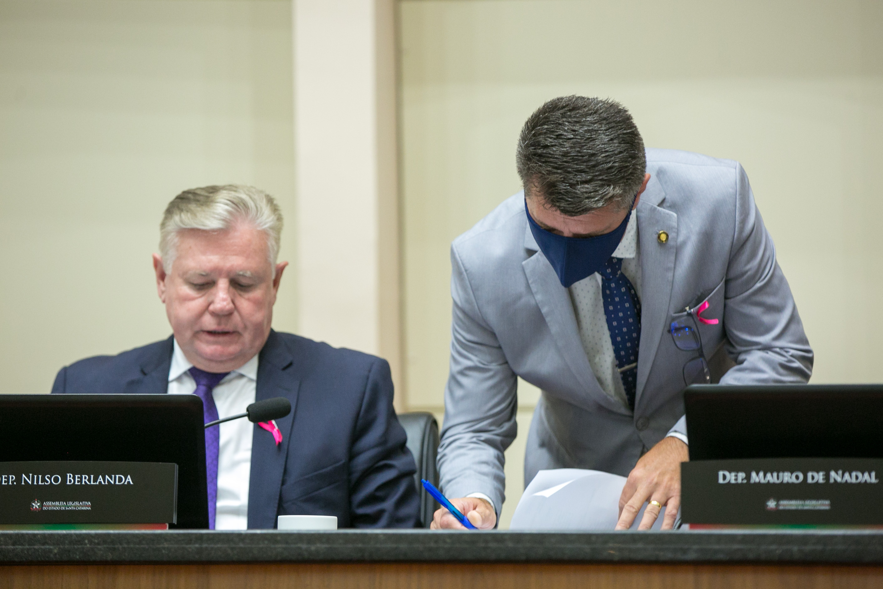 Deputado Nilso Berlanda (PL) e Deputado Rudinei Floriano (PSL)