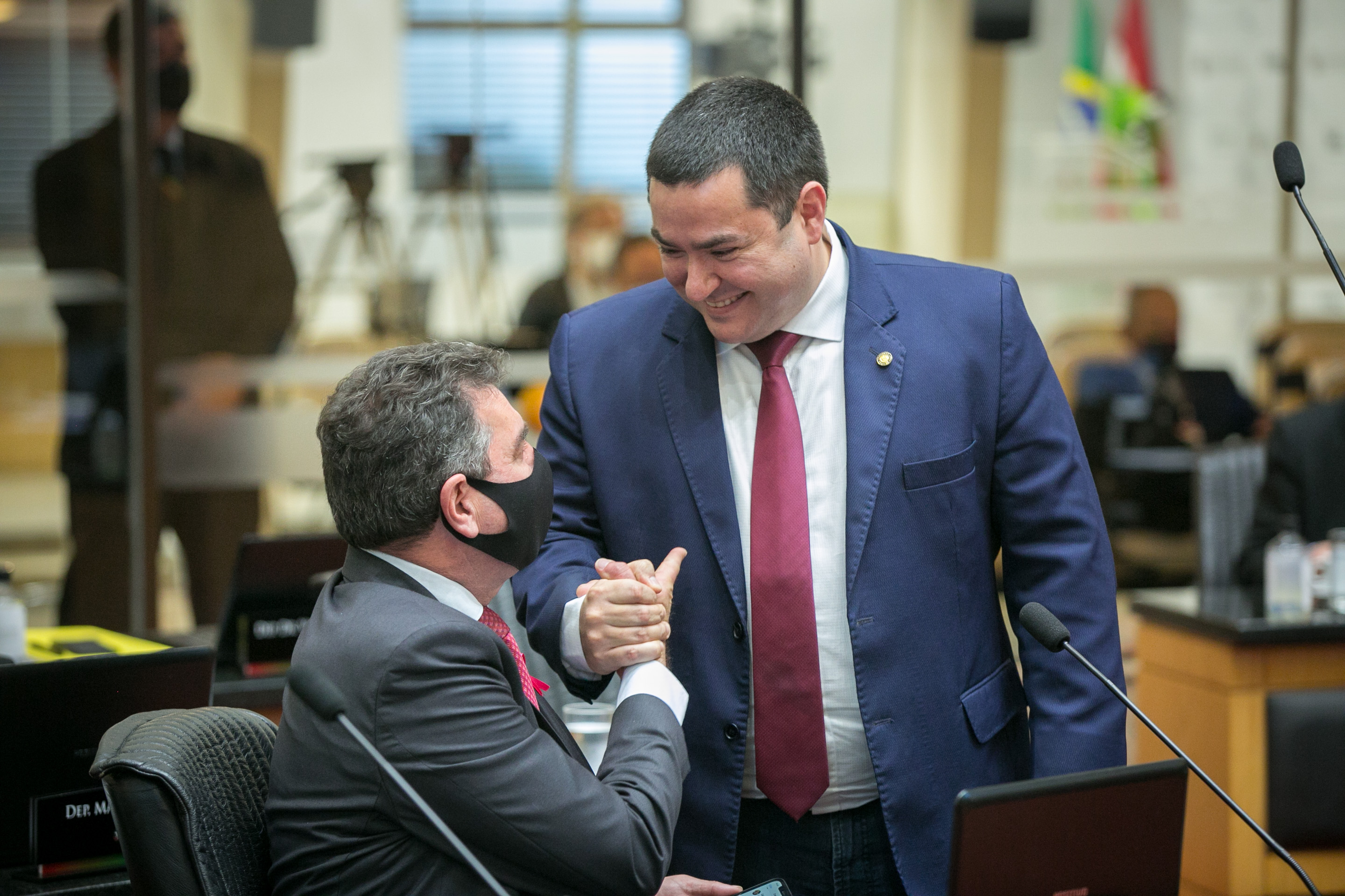 Deputado Valdir Cobalchini (MDB) e Deputado Ricardo Alba (PSL)