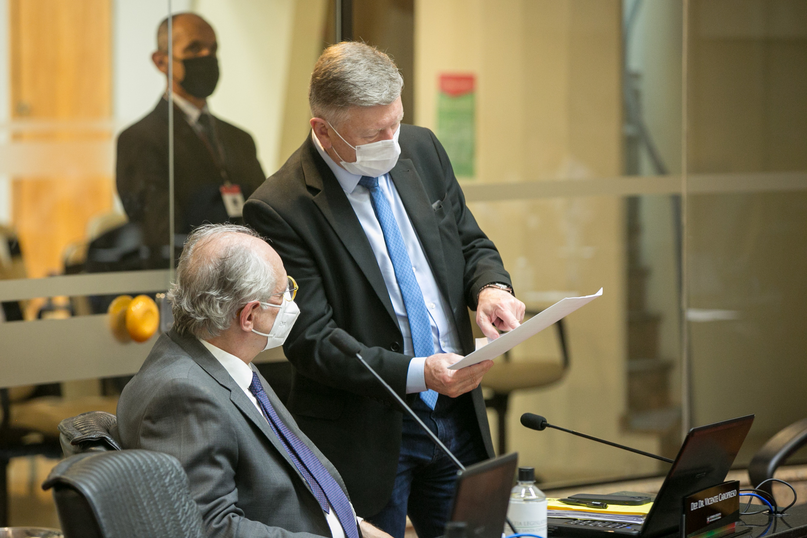 Deputado Dr. Vicente Caropreso (PSDB) e Deputado Milton Hobus (PSD)