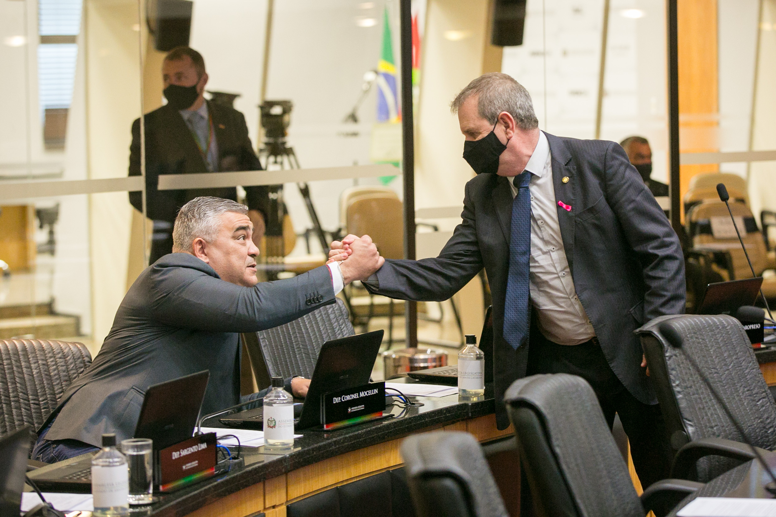 Deputado Sargento Lima (PL) e Deputado Maurício Eskudlark (PL)