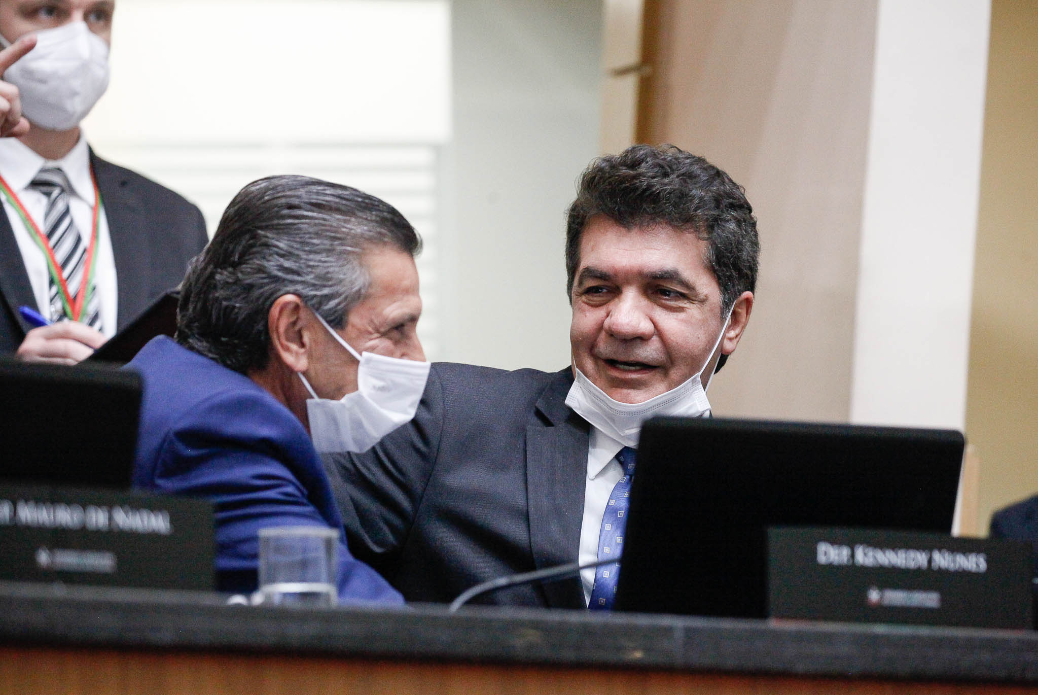 Deputado Júlio Garcia (PSD), Clésio Salvaro, prefeito de Criciúma